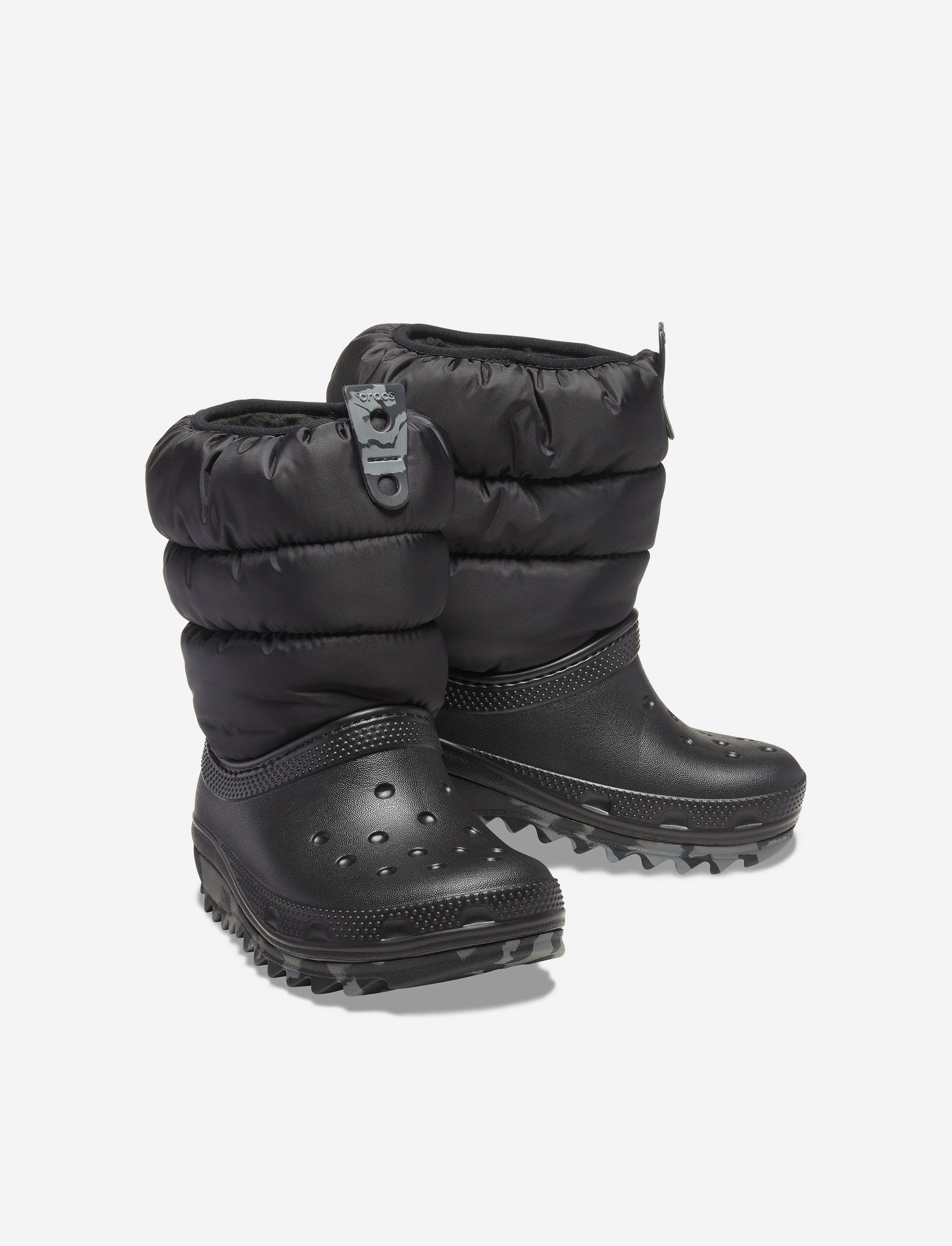 Crocs Classic Neo Puff Boot K - מגפיים לילדים קרוקס בצבע שחור