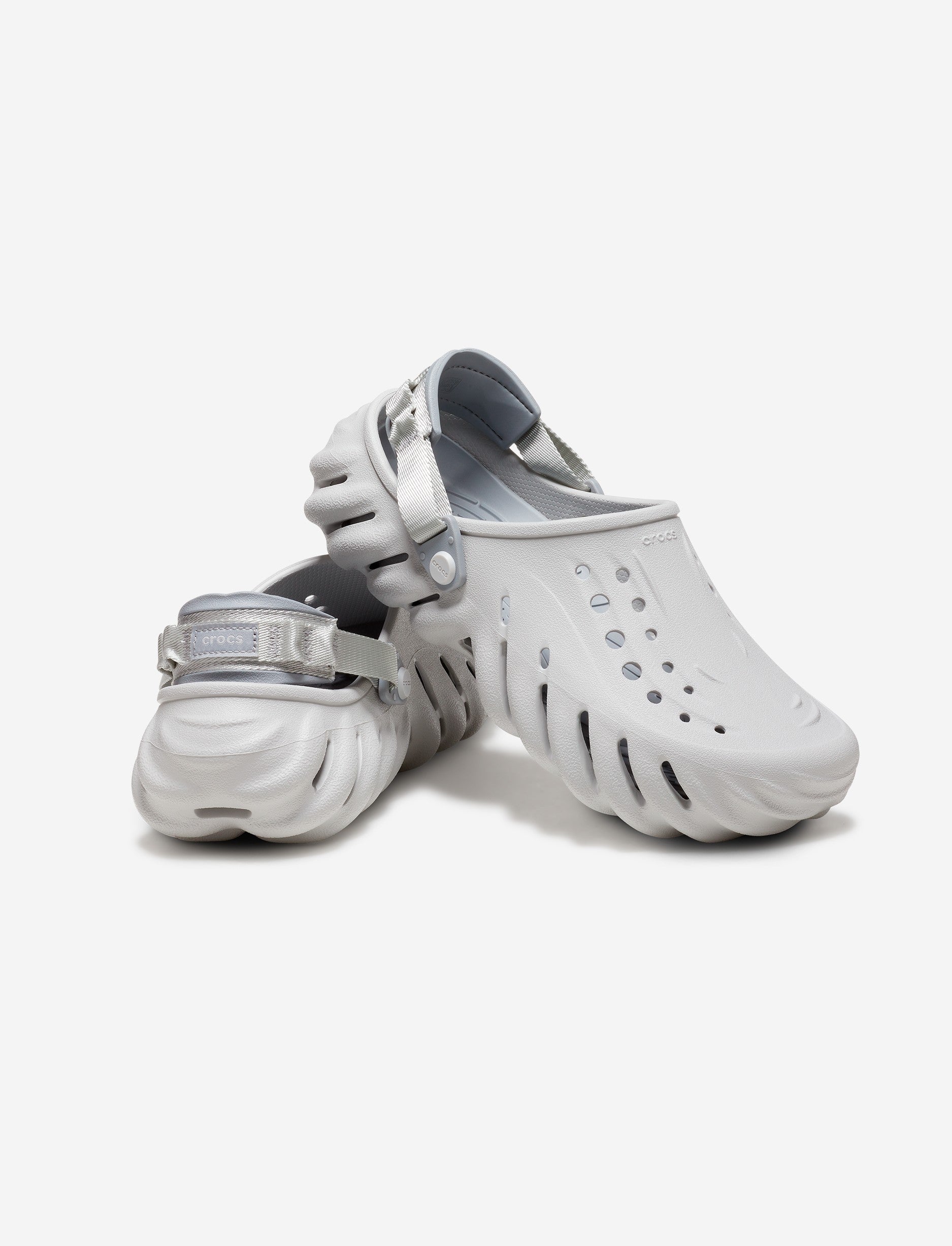 Crocs Echo Clog - כפכפי קלוג אקו קרוקס בצבע אפור בהיר