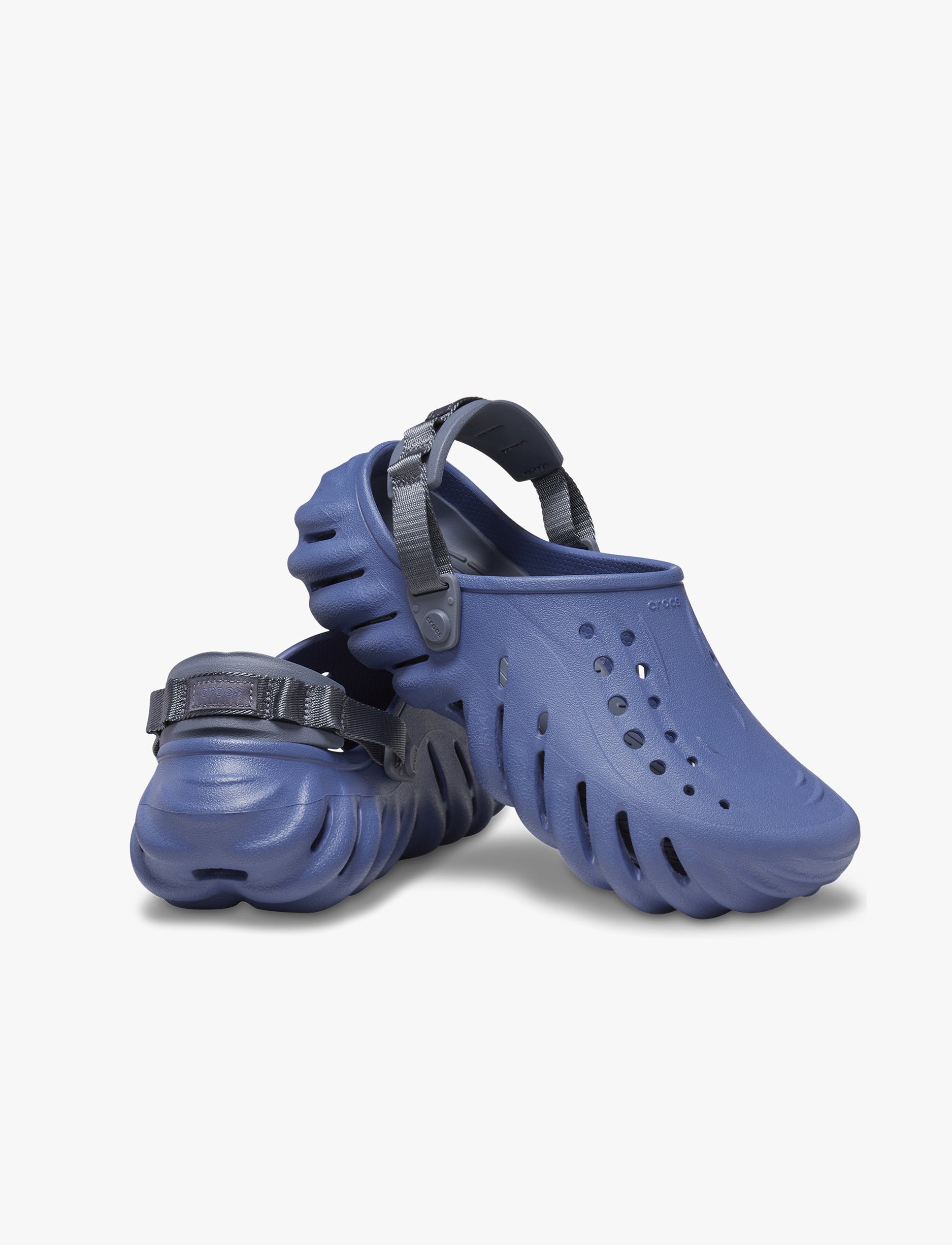 Crocs Echo Clog - כפכפי קלוג אקו קרוקס בצבע כחול ביג'ו