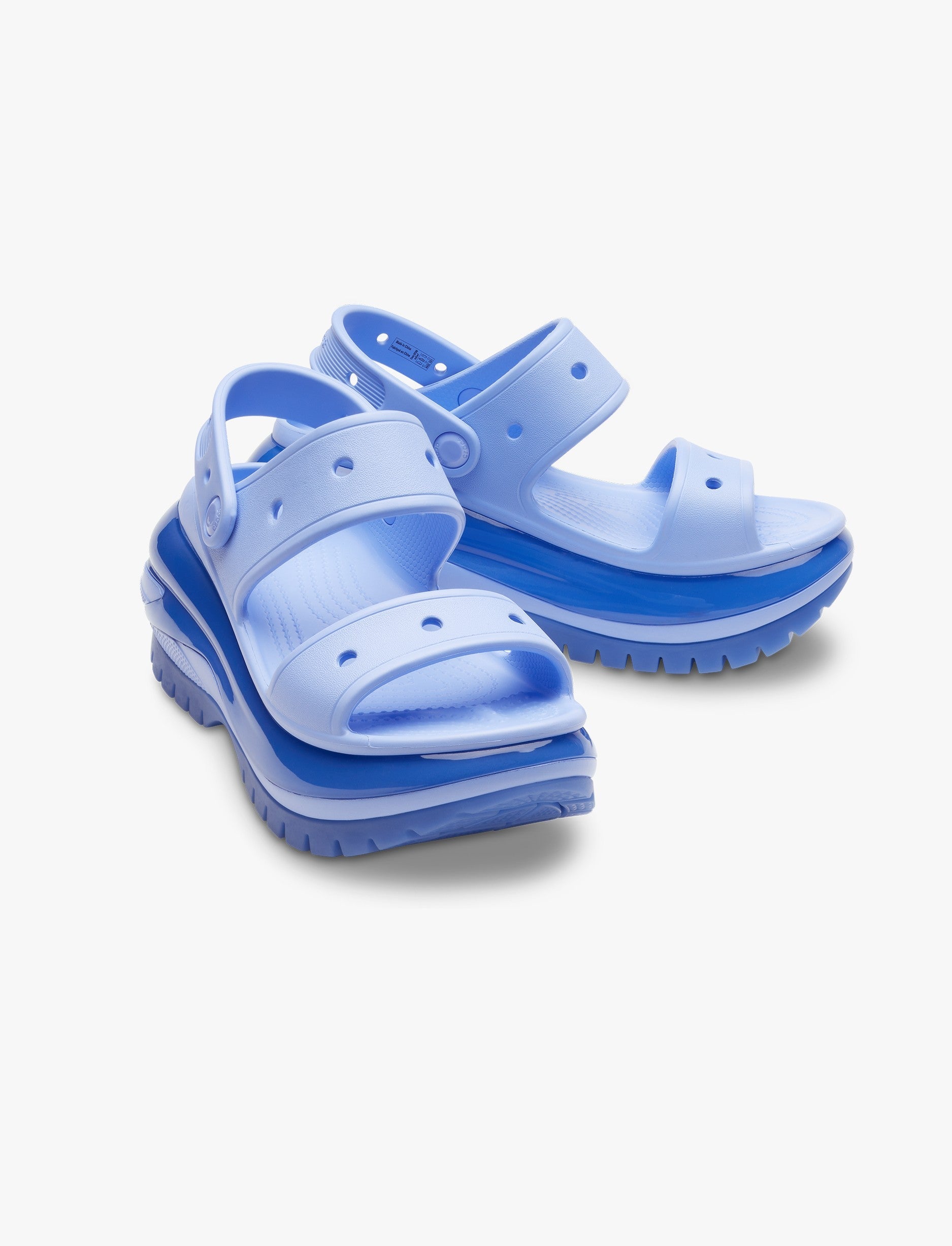 Crocs Classic Mega Crush Sandal - סנדל פלטפורמה קרוקס לנשים בצבע מון ג'ילי