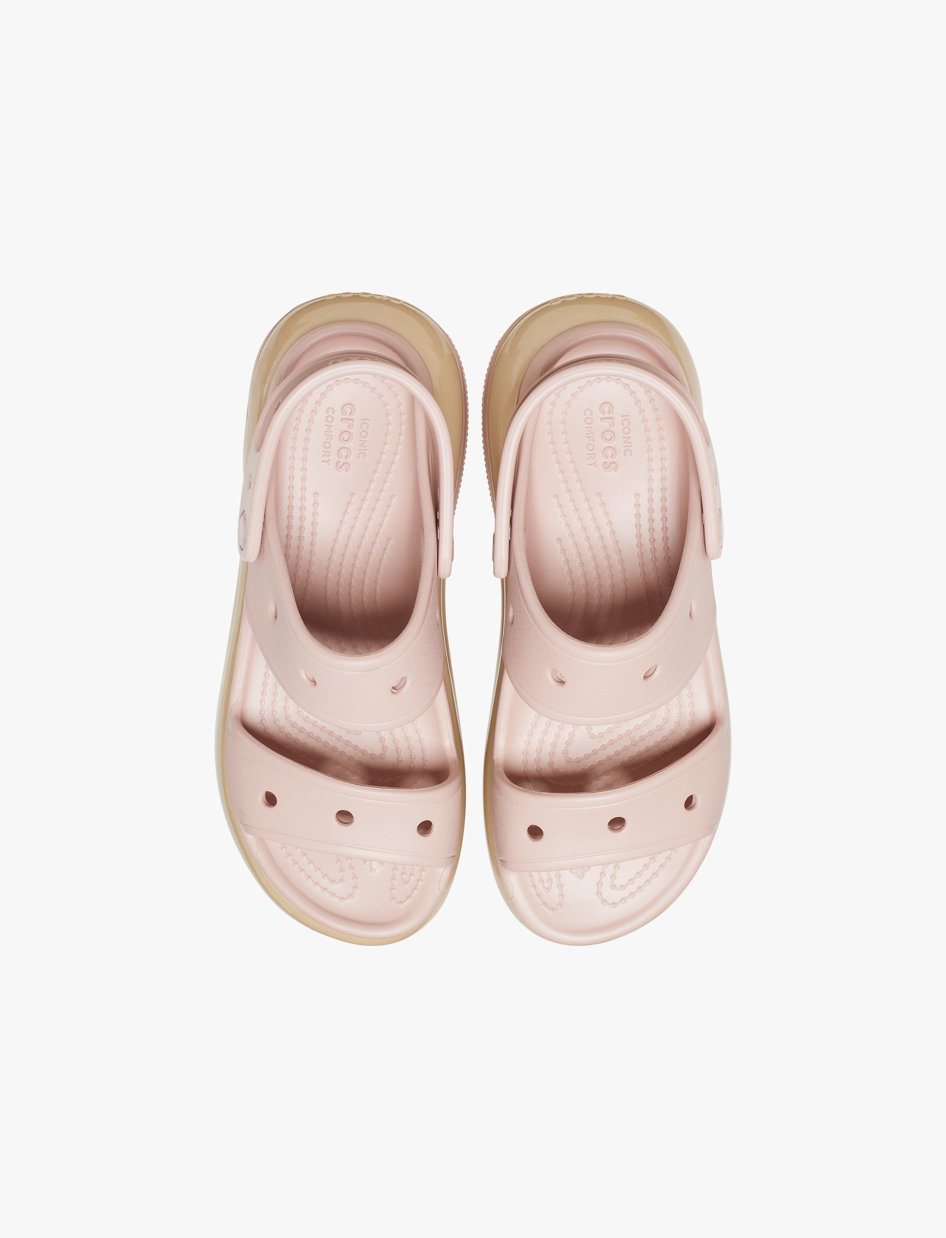 Crocs Classic Mega Crush Sandal - סנדל פלטפורמה קרוקס לנשים בצבע ורוד ג'ילי
