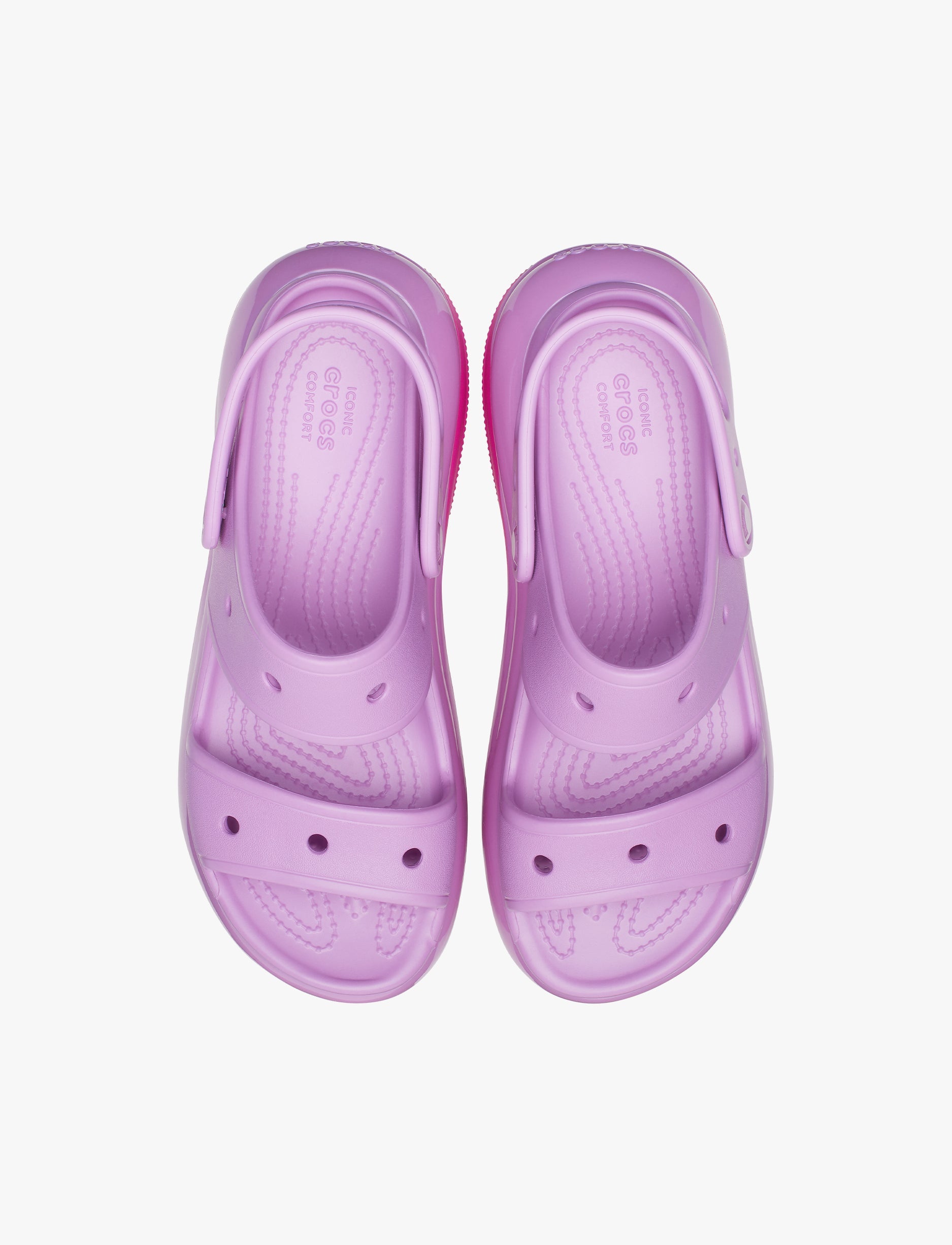 Crocs Classic Mega Crush Sandal - סנדל פלטפורמה קרוקס לנשים בצבע ורוד