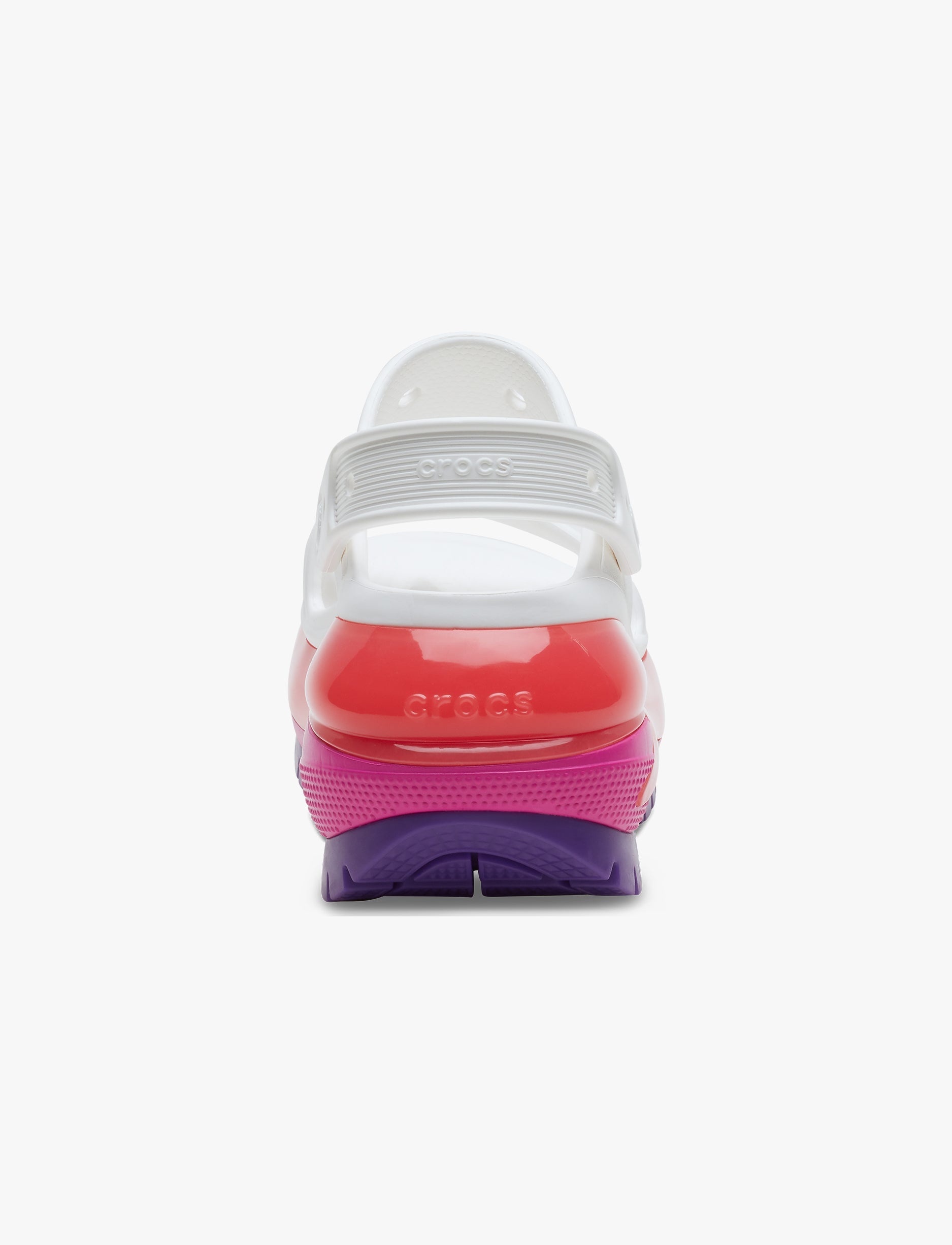 Crocs Classic Mega Crush Sandal - סנדל פלטפורמה קרוקס לנשים בצבע לבן מולטי