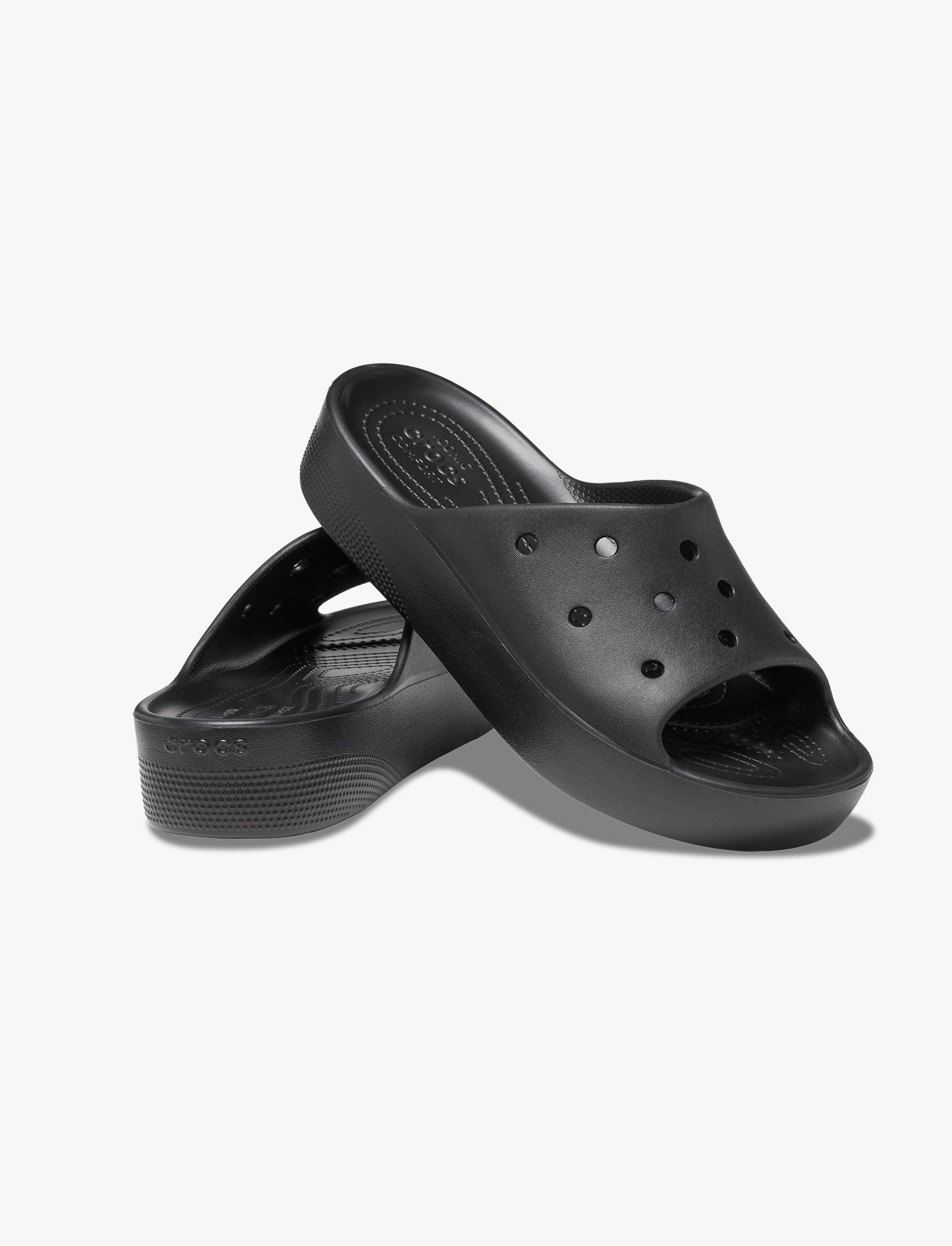 Crocs Classic Platform Slide - כפכפי סליייד פלטפורמה לנשים