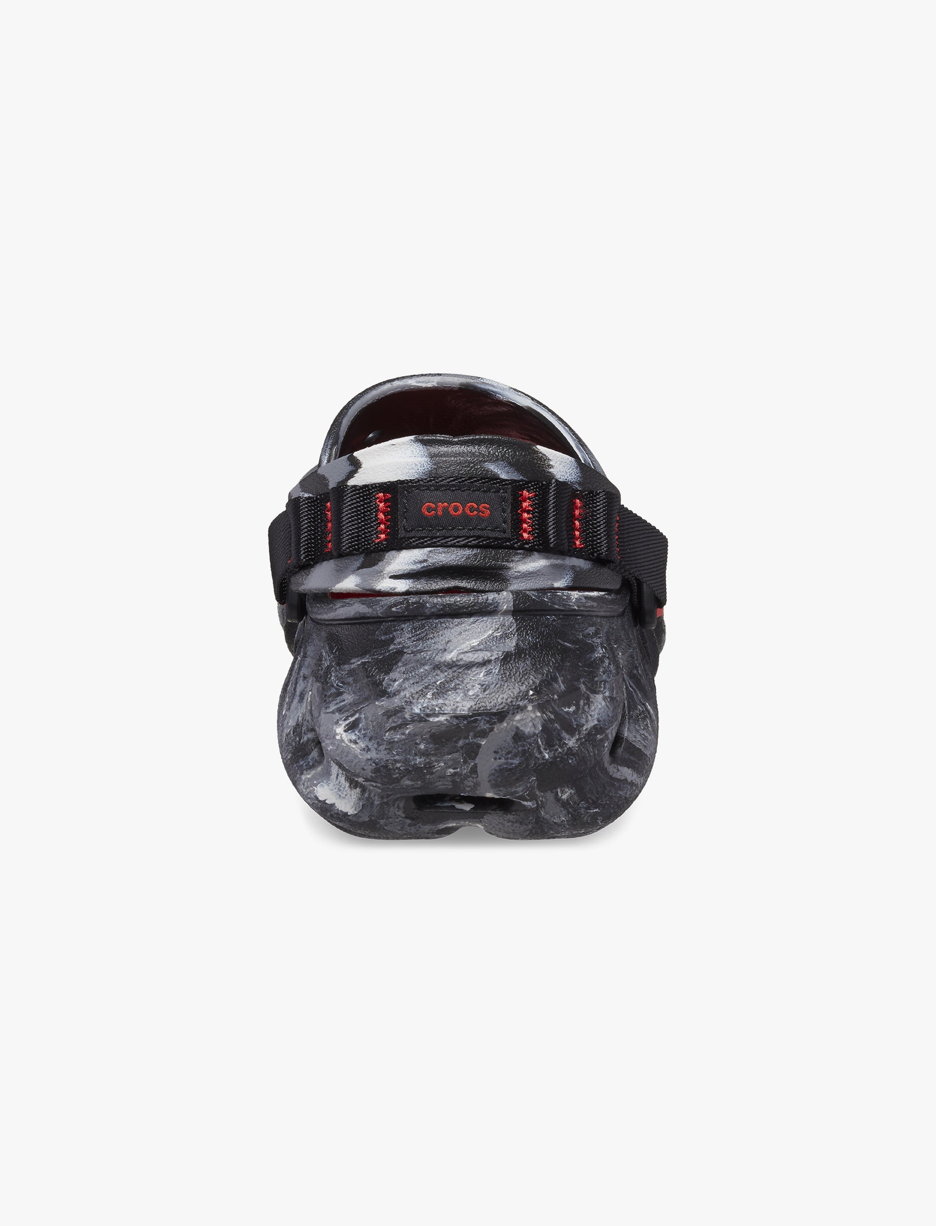 Crocs Echo Marbled Clog - כפכפי קרוקס אקו מרבלד בצבע שחור/אדום פליים