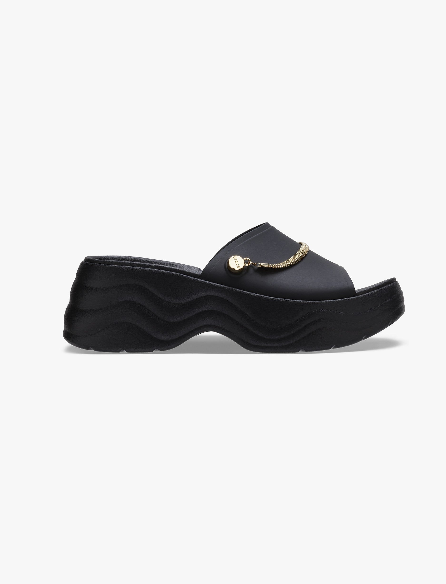 Crocs Skyline Shimmer Slide - כפכפי סלייד פלטפורמה קרוקס לנשים