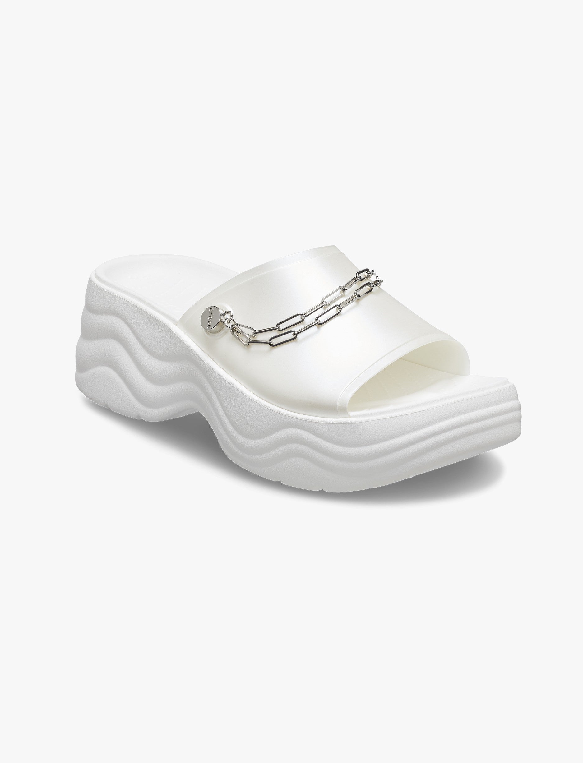 Crocs Skyline Shimmer Slide - כפכפי סלייד פלטפורמה קרוקס לנשים