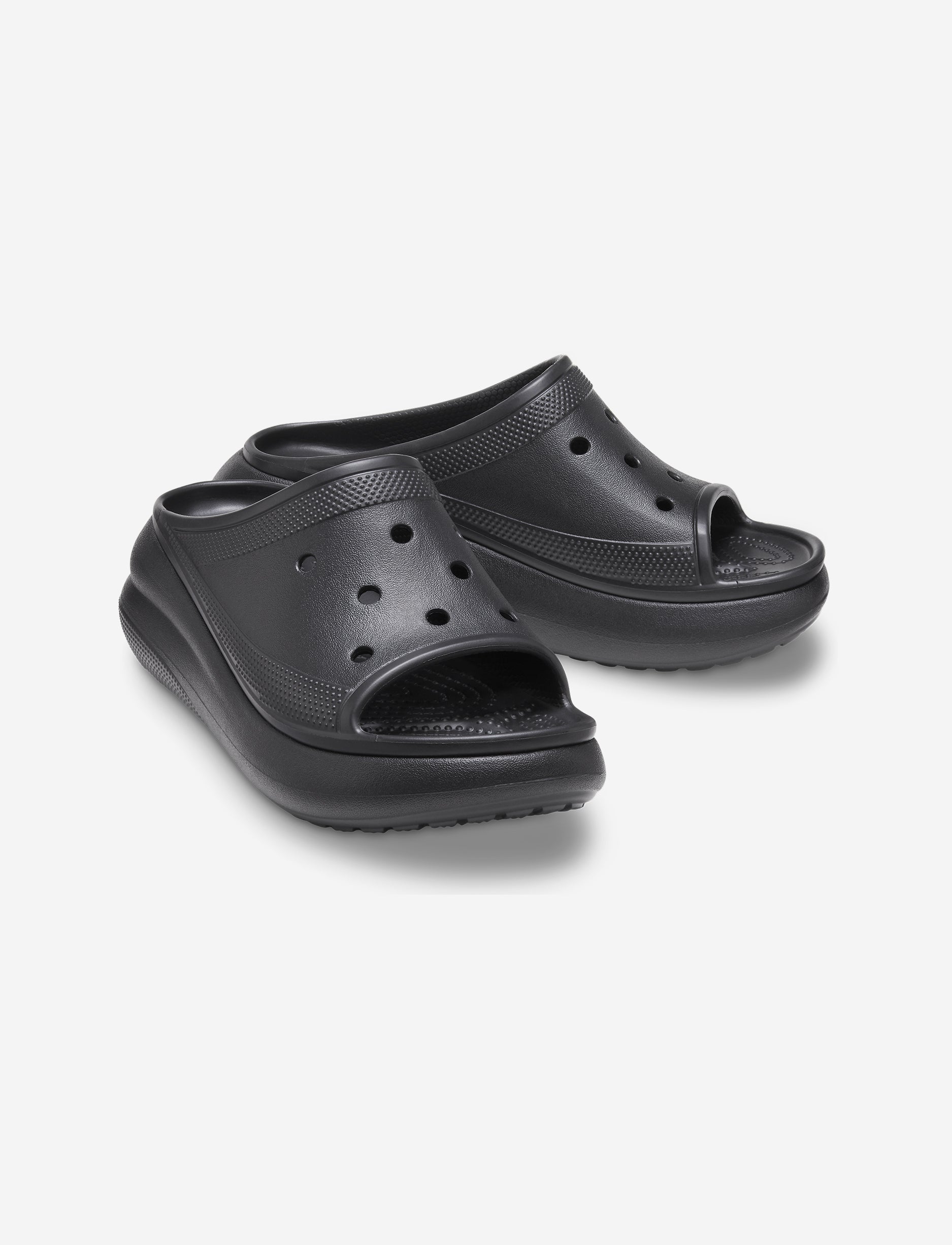 Crocs Crush Slide - כפכפי סלייד קרוקס קראש לנשים בצבע שחור