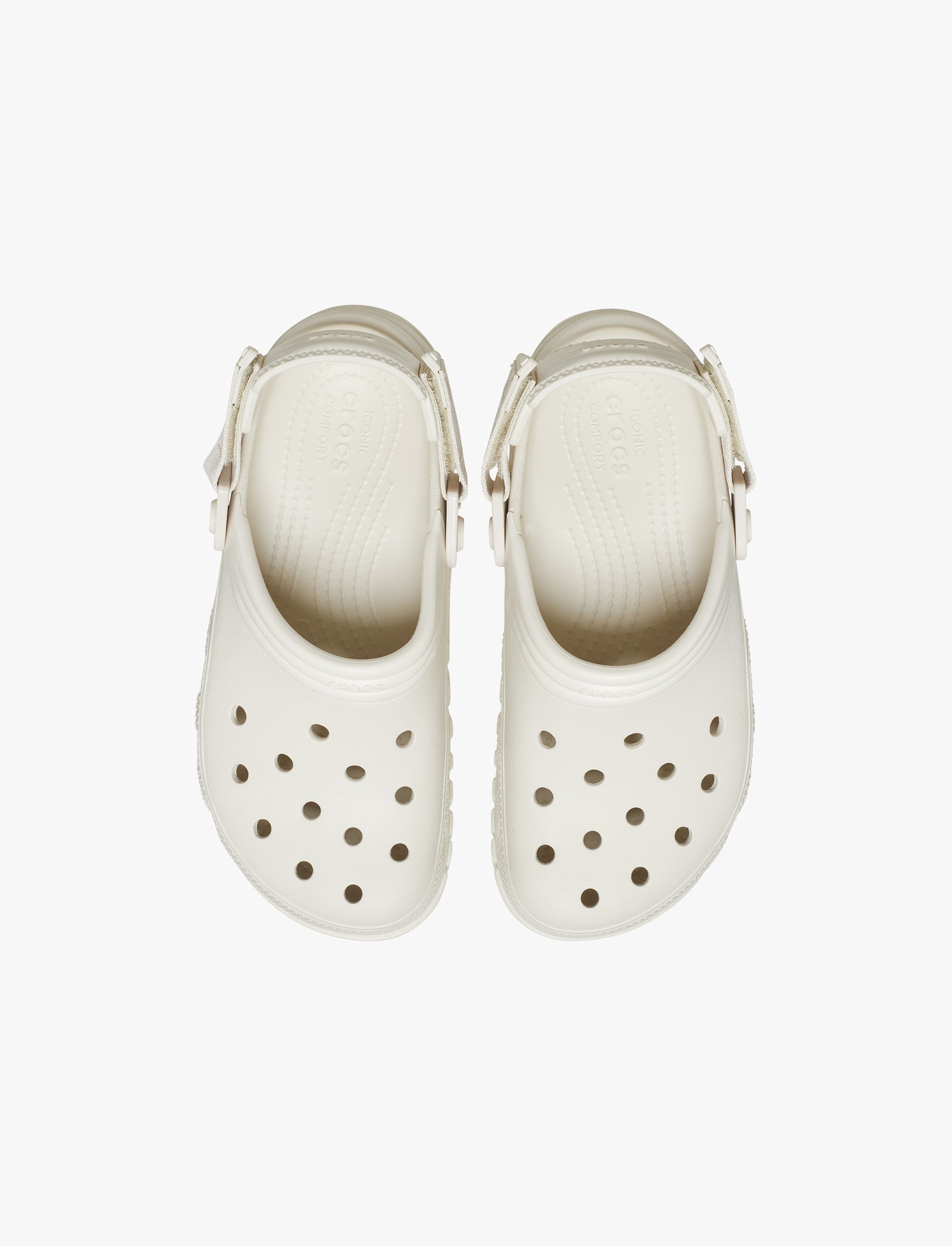 Crocs Duet Max II Clog - כפכפי קרוקס קלוג מעוצבות בסטריט-סטייל בצבע סטוקו