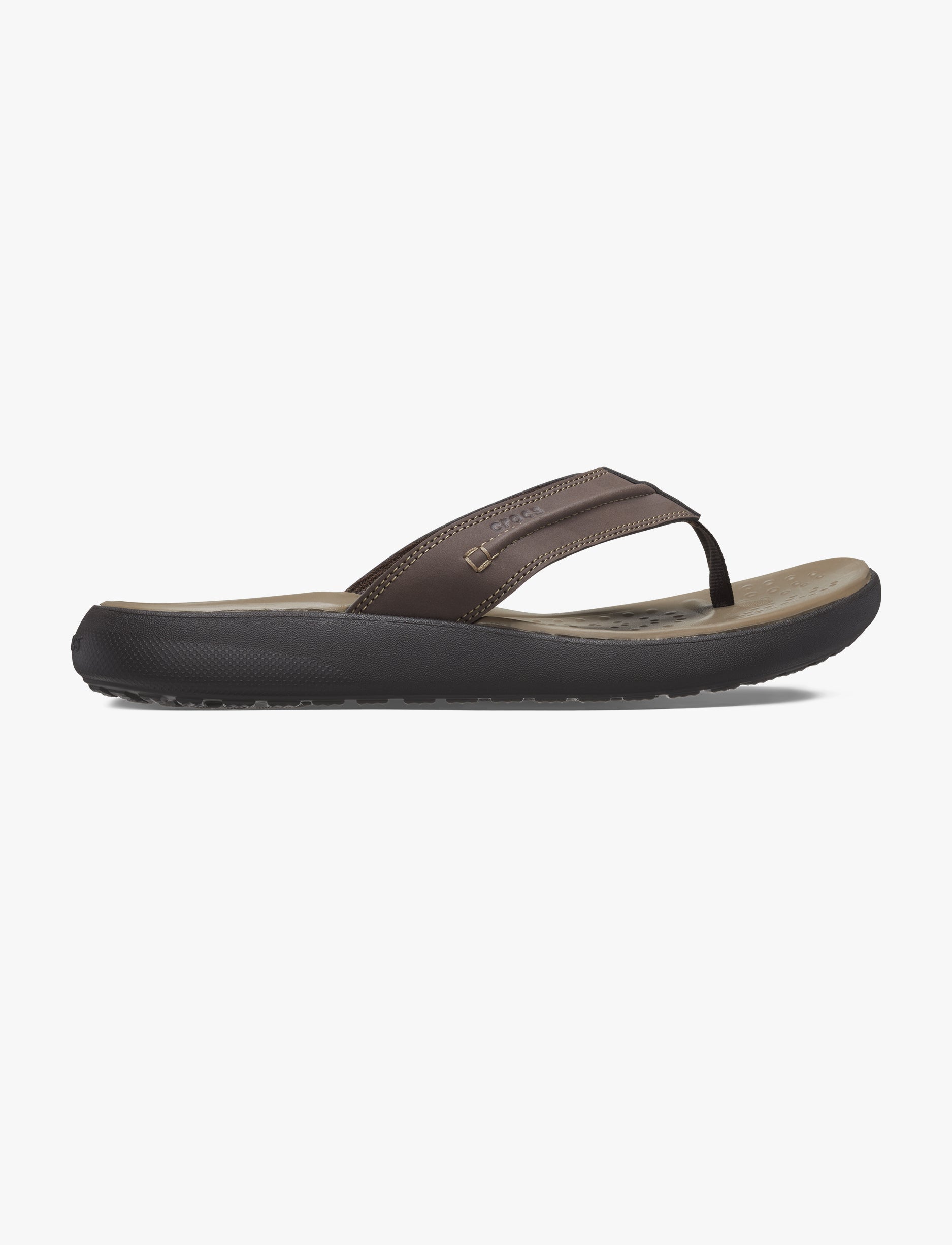 Crocs Yukon Vista II LR Flip - כפכפי אצבע קרוקס יוקון ויסטה לגברים בצבע אספרסו