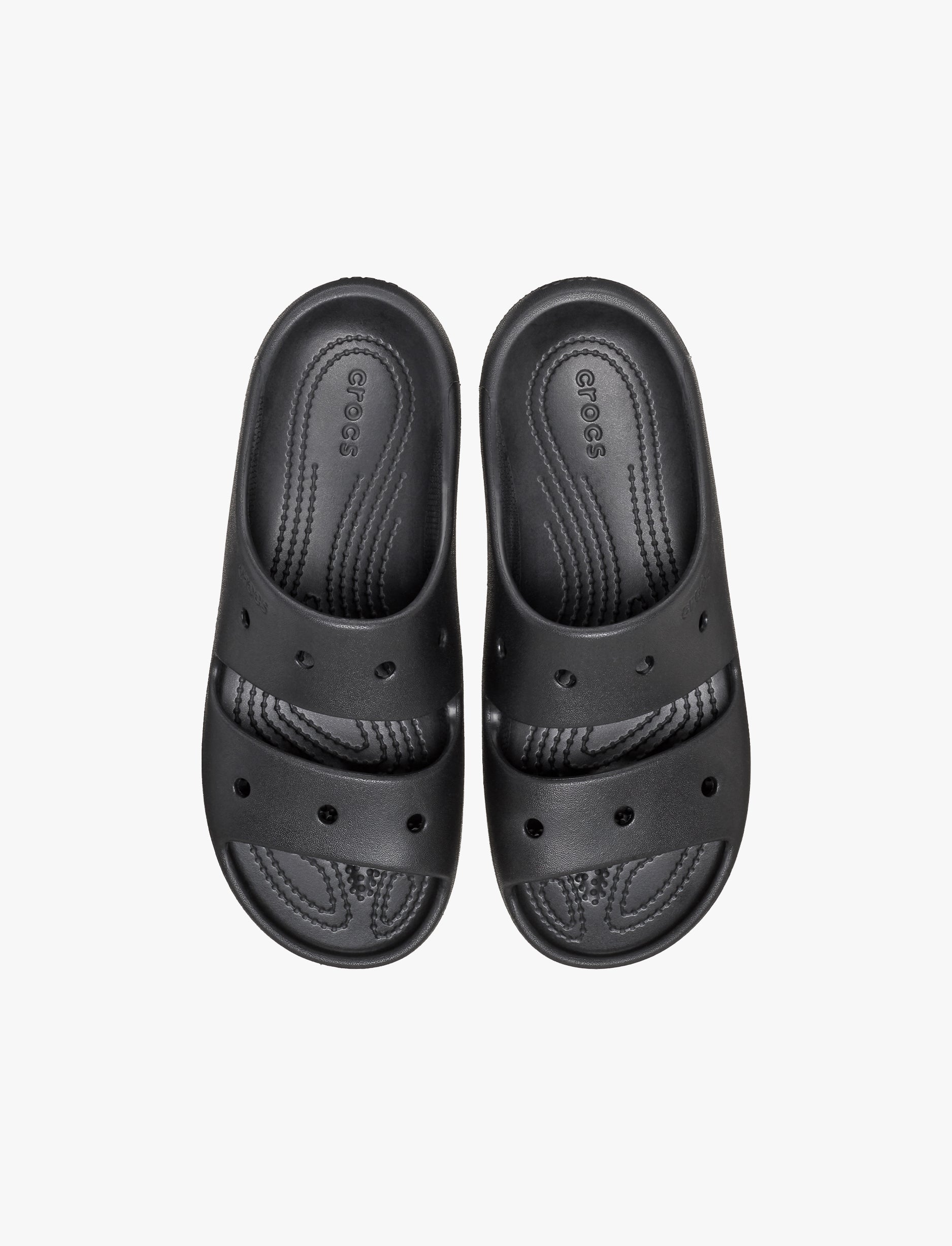 Crocs Classic Sandal v2 - כפכפים לנשים קרוקס שתי רצועות בצבע שחור