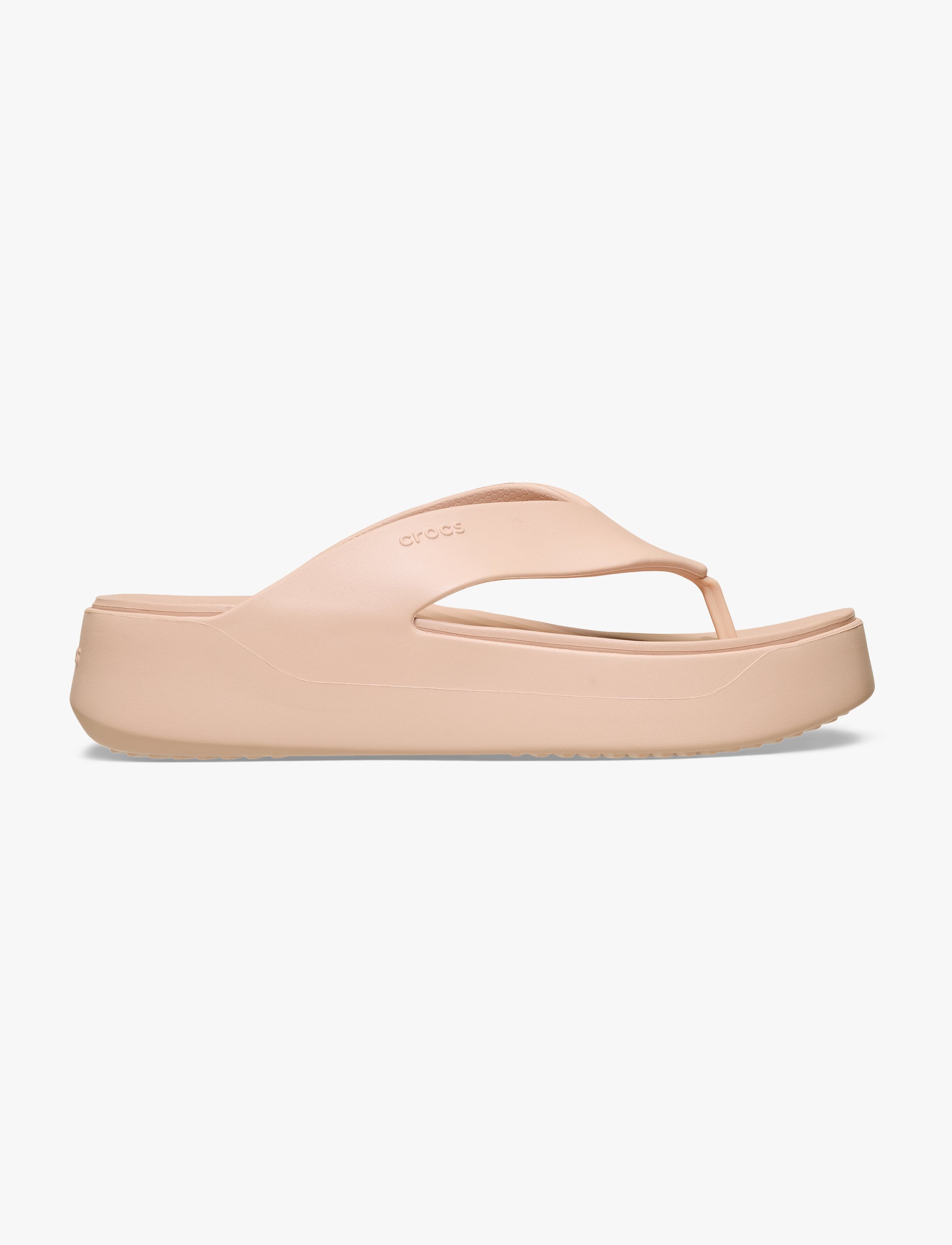 Crocs Getaway Platform Flip - כפכפי אצבע פלטפורמה קרוקס לנשים בצבע בלאש ורוד