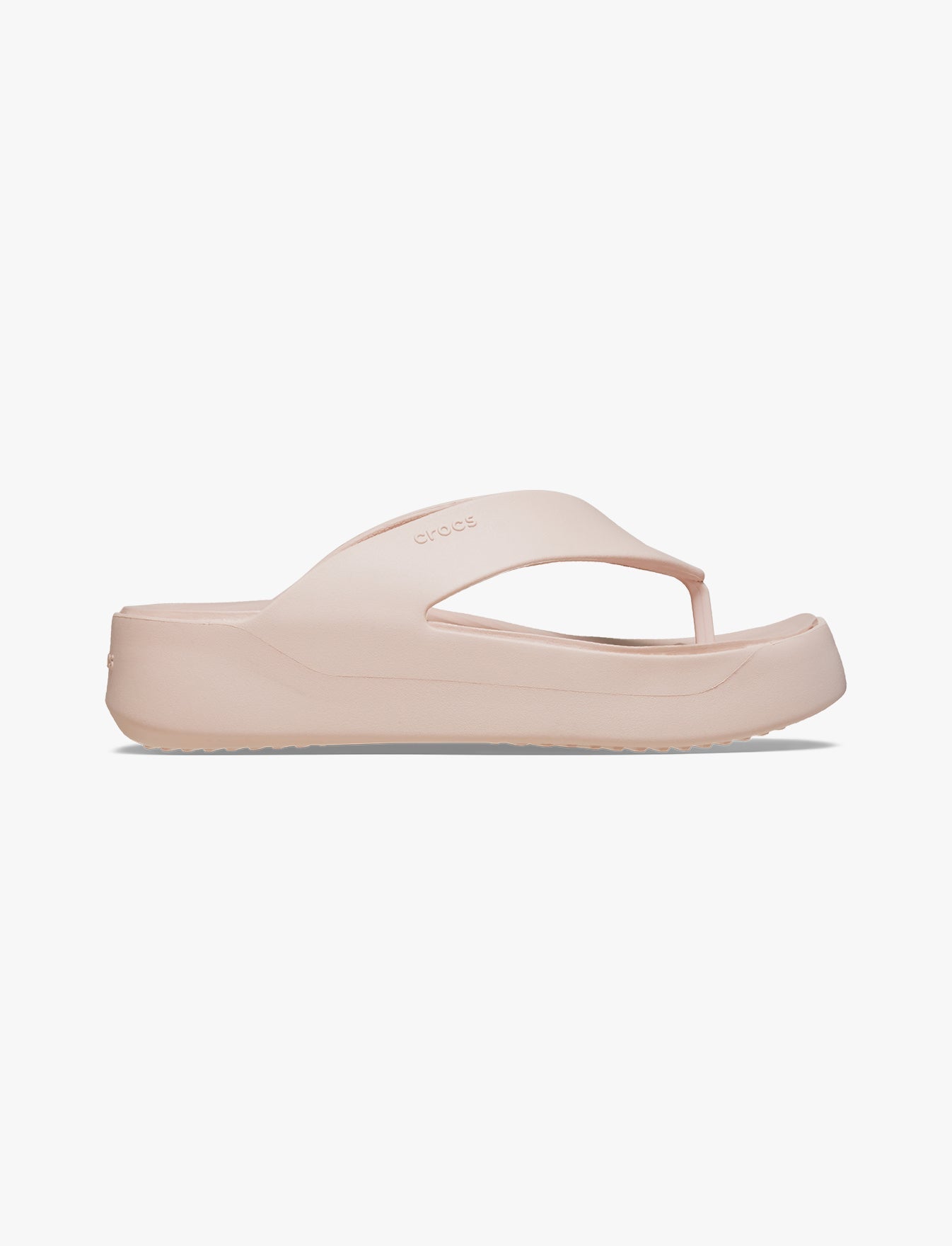 Crocs Getaway Platform Flip - כפכפי אצבע פלטפורמה קרוקס לנשים בצבע קוורץ