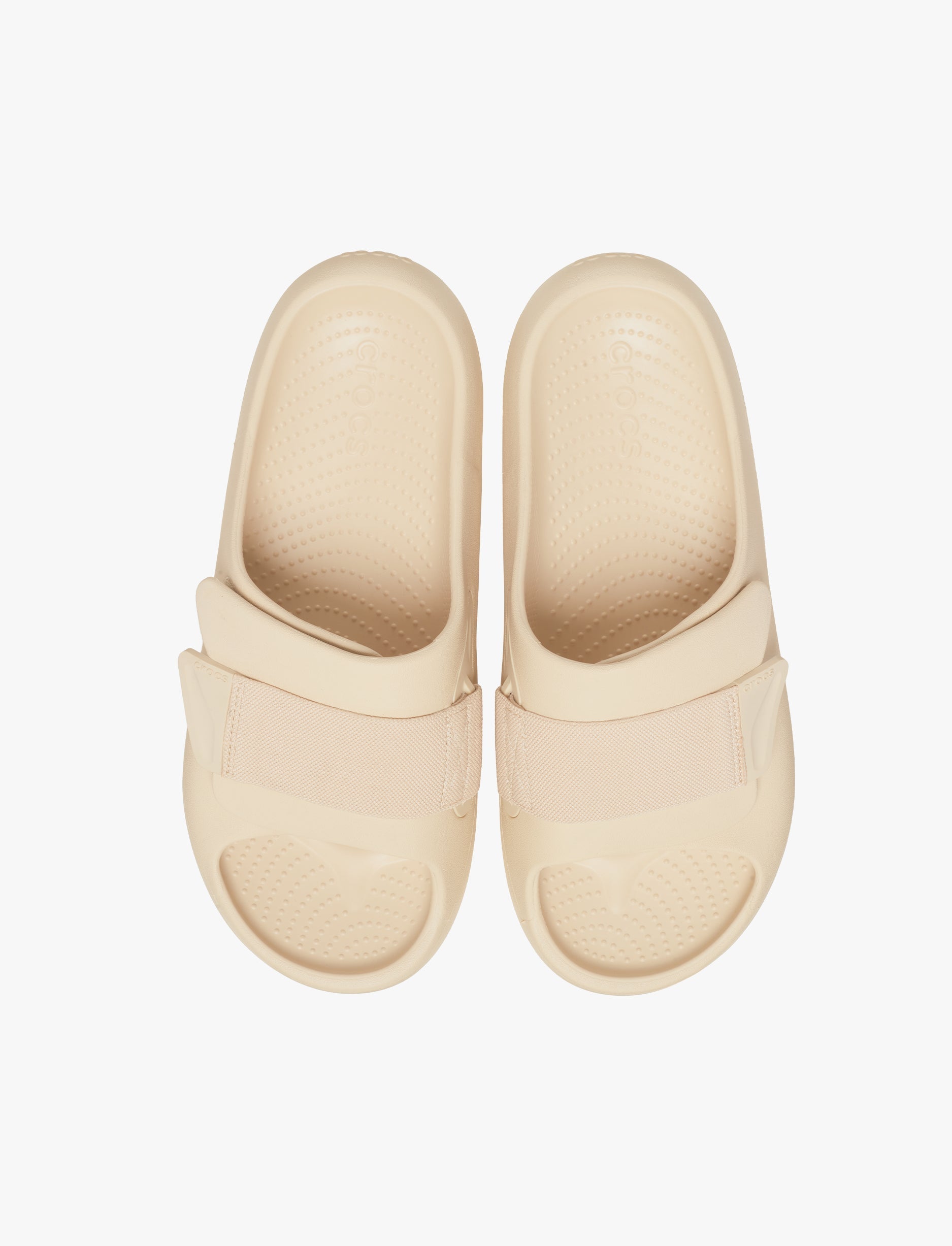 Crocs Mellow Luxe Recovery Slide -'כפכפי קרוקס לגברים בצבע שיטקה בז
