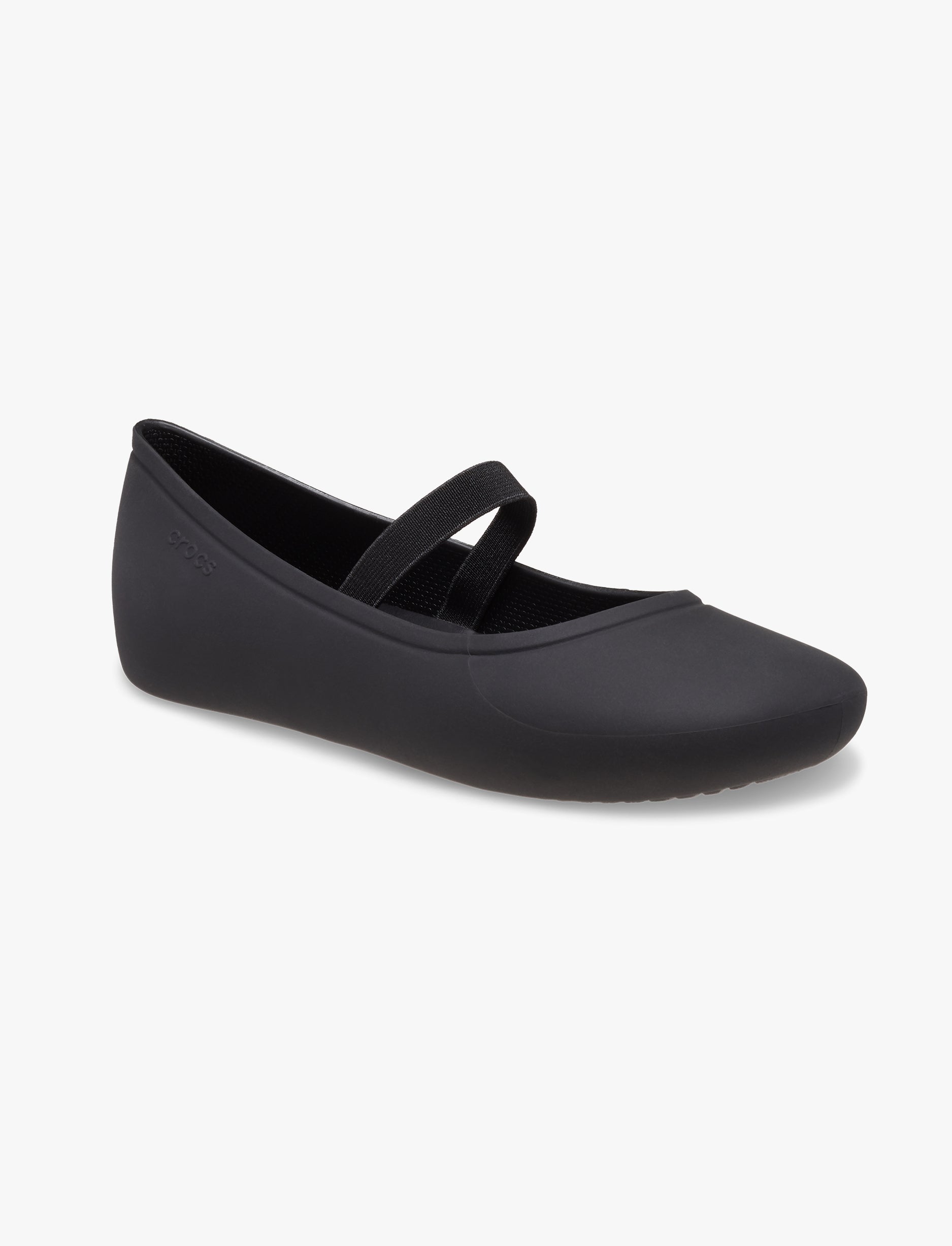 Crocs Brooklyn Flat T - נעלי בובה שטוחות קרוקס ברוקלין לבנות בצבע שחור