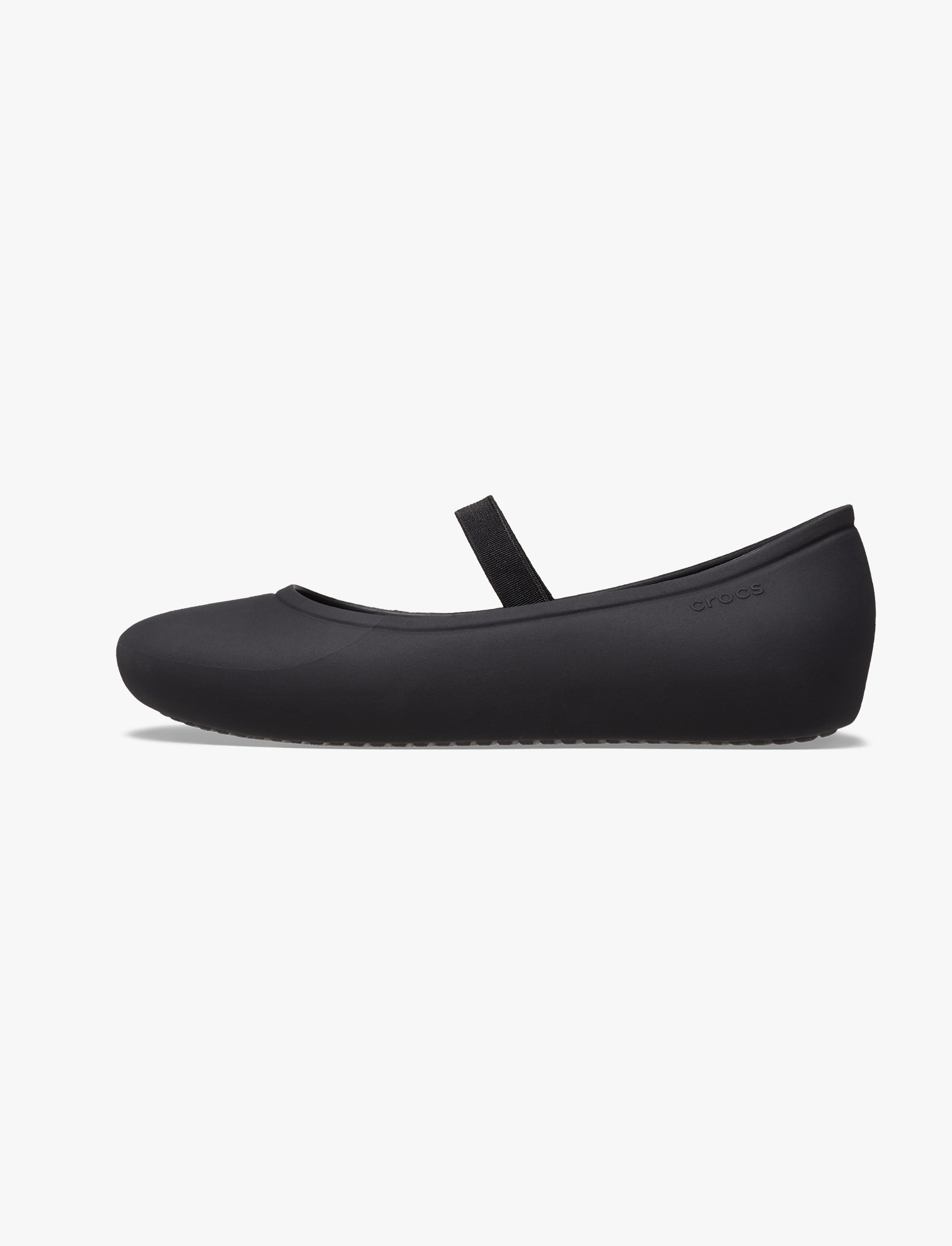 Crocs Brooklyn Flat T - נעלי בובה שטוחות קרוקס ברוקלין לבנות בצבע שחור