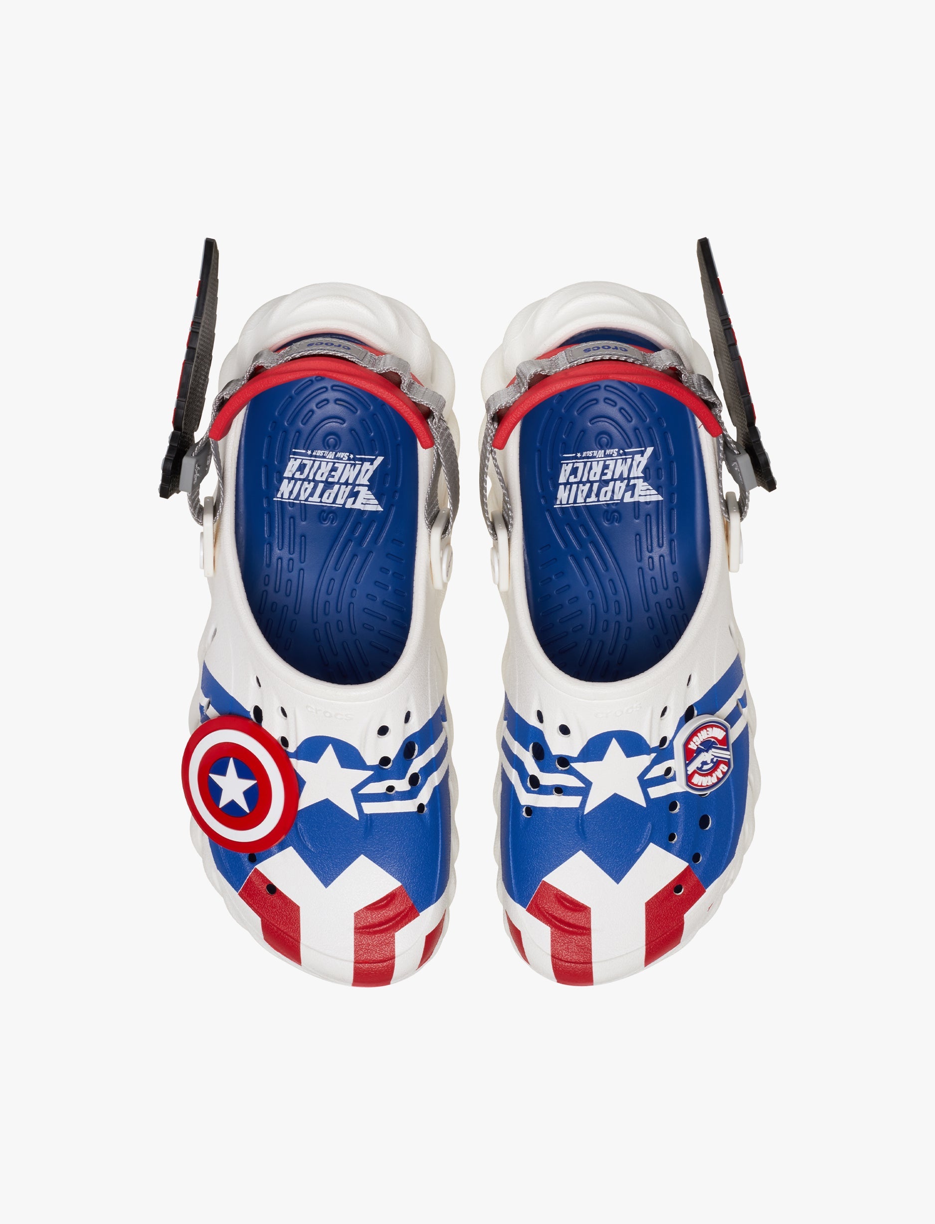 Crocs Captain America Echo Clog - כפכפי אקו קלוג קרוקס קפטן אמריקה בצבע לבן