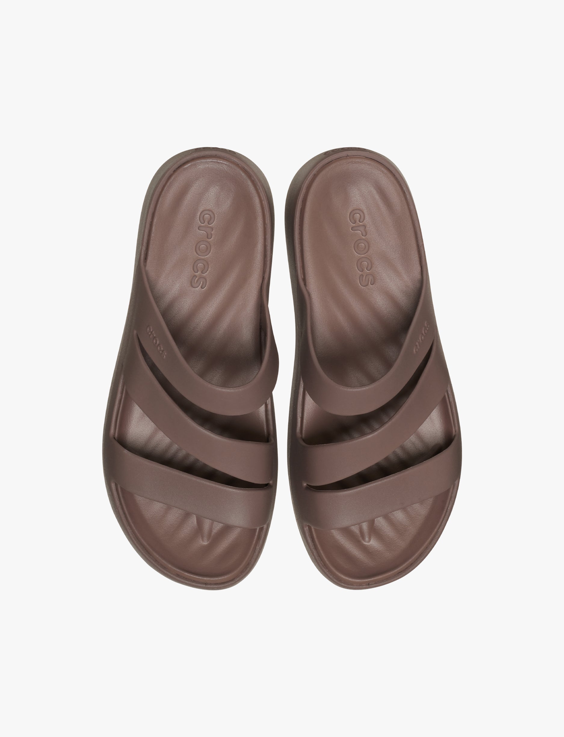 Crocs Getaway Strappy - כפכפי קרוקס לנשים בצבע חום