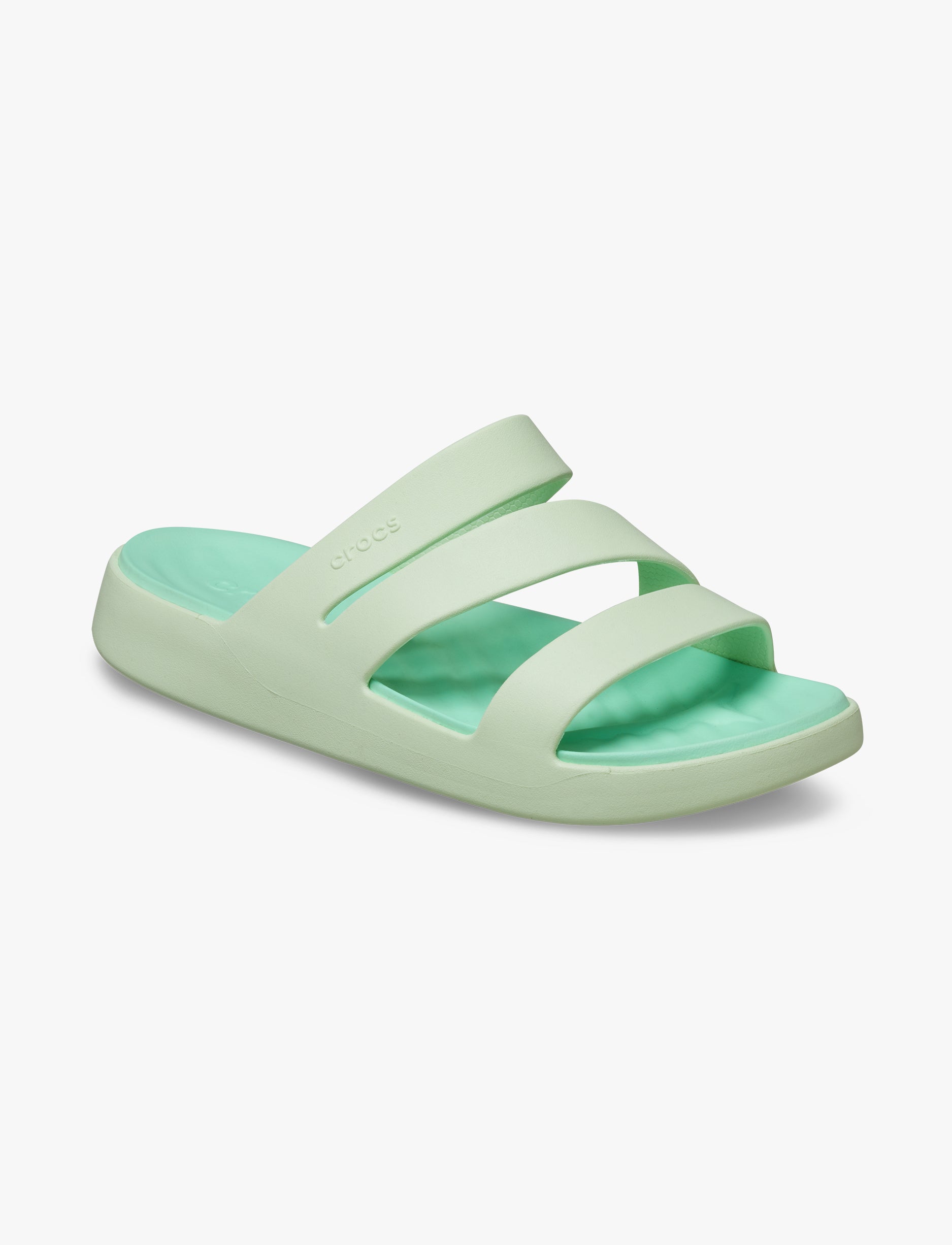 Crocs Getaway Strappy - כפכפי קרוקס לנשים בצבע ג'ייד טינט