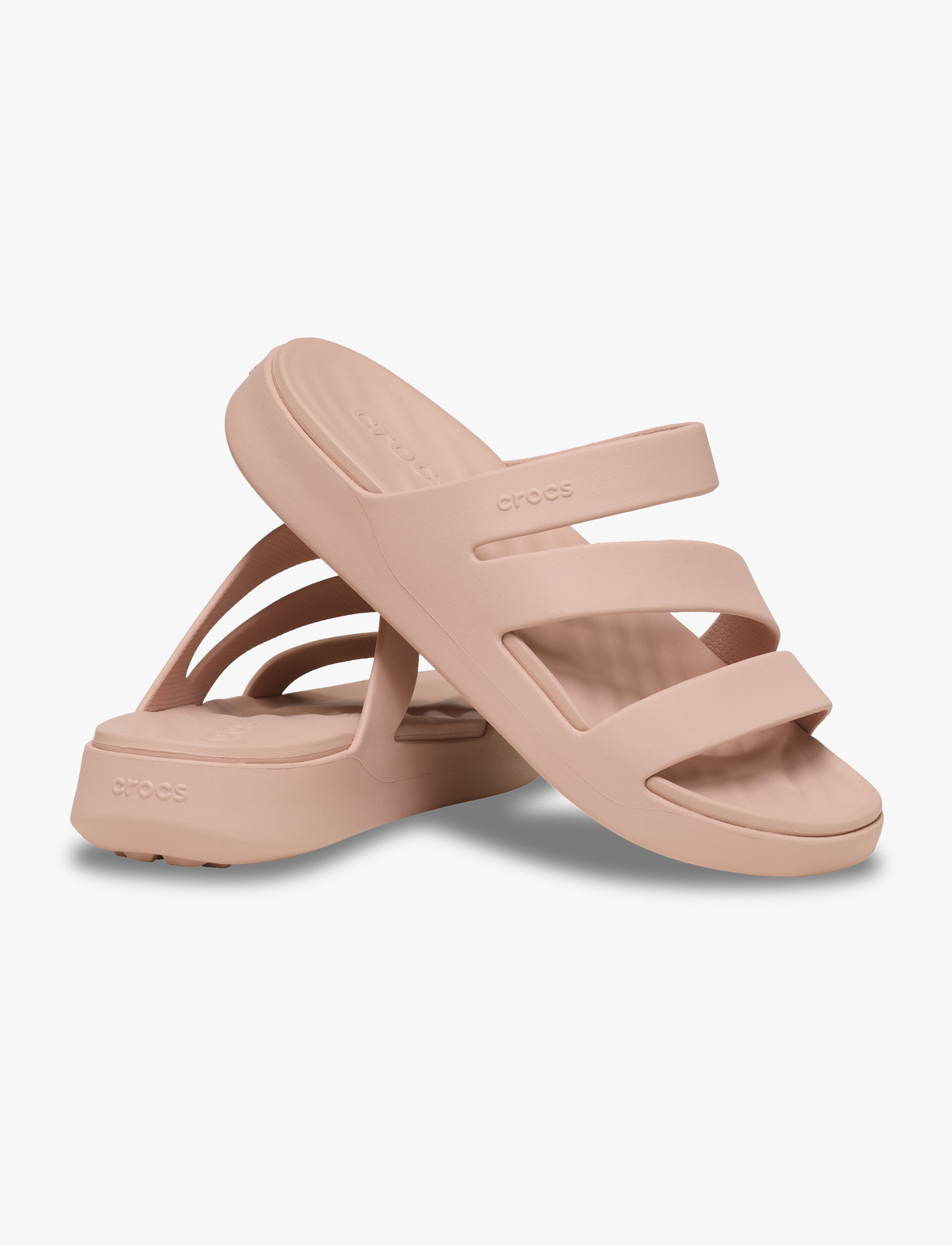 Crocs Getaway Strappy - כפכפי קרוקס לנשים בצבע בלאש ורוד
