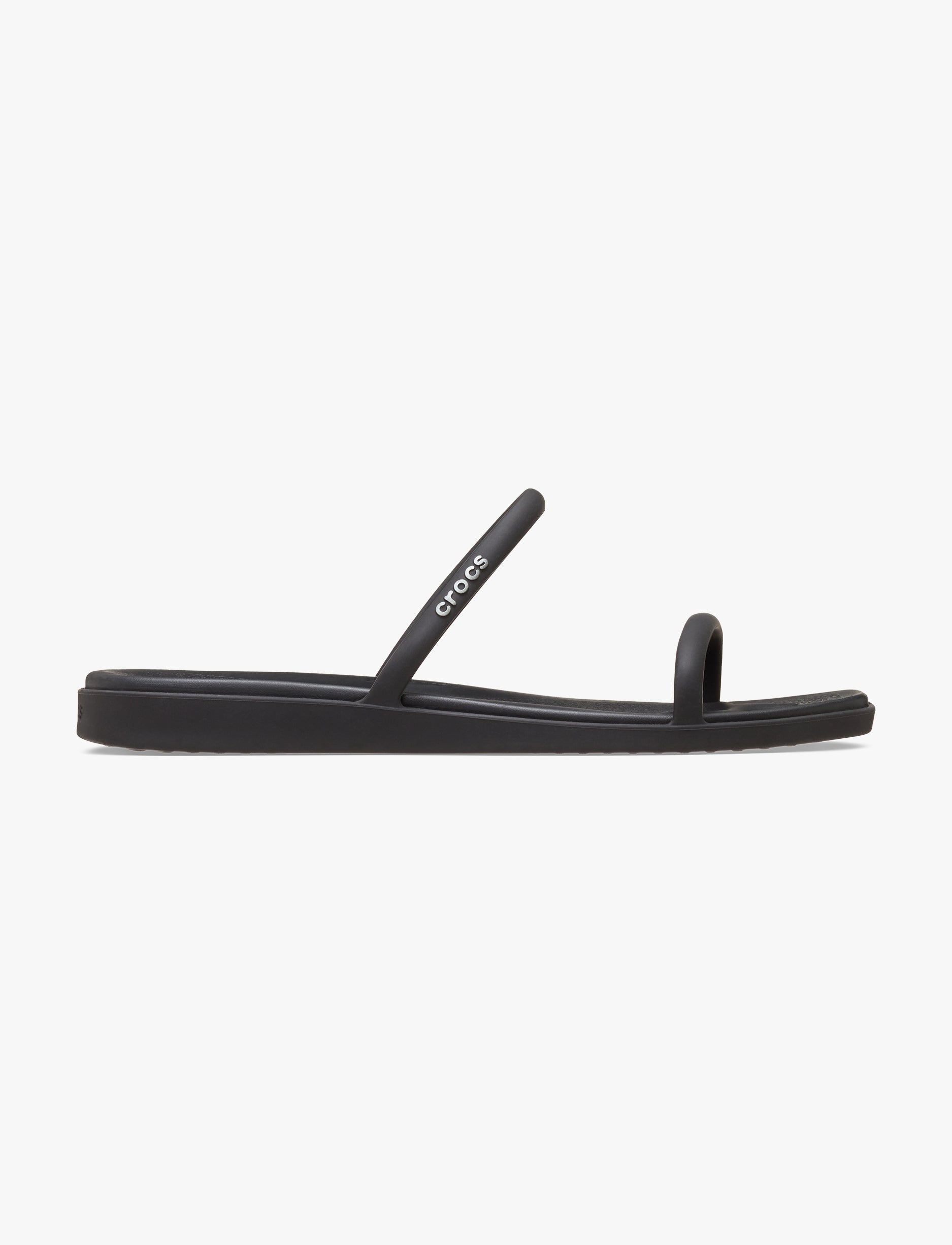 Crocs Miami Two Strap Sandal - כפכפי קרוקס מיאמי 2 רצועות לנשים בצבע שחור