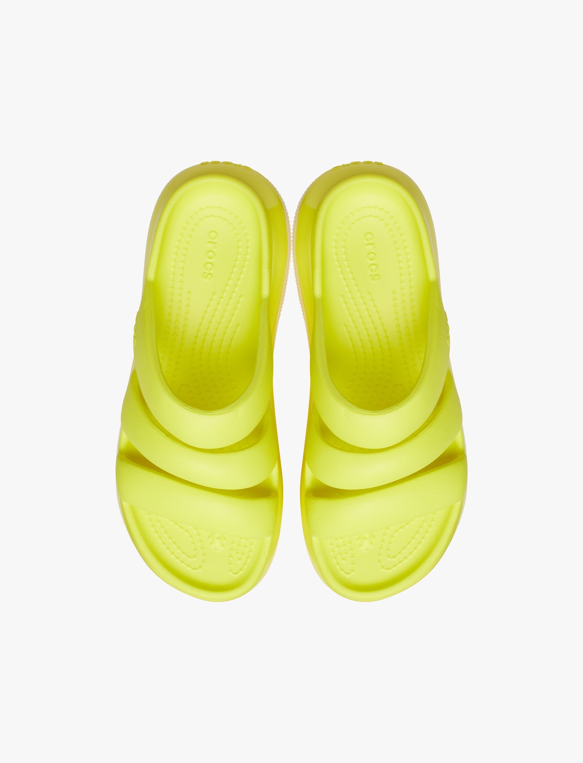 Crocs Mega Crush Triple Strap - סנדלי פלטפורמה קרוקס מגה קראש בצבע ירוק