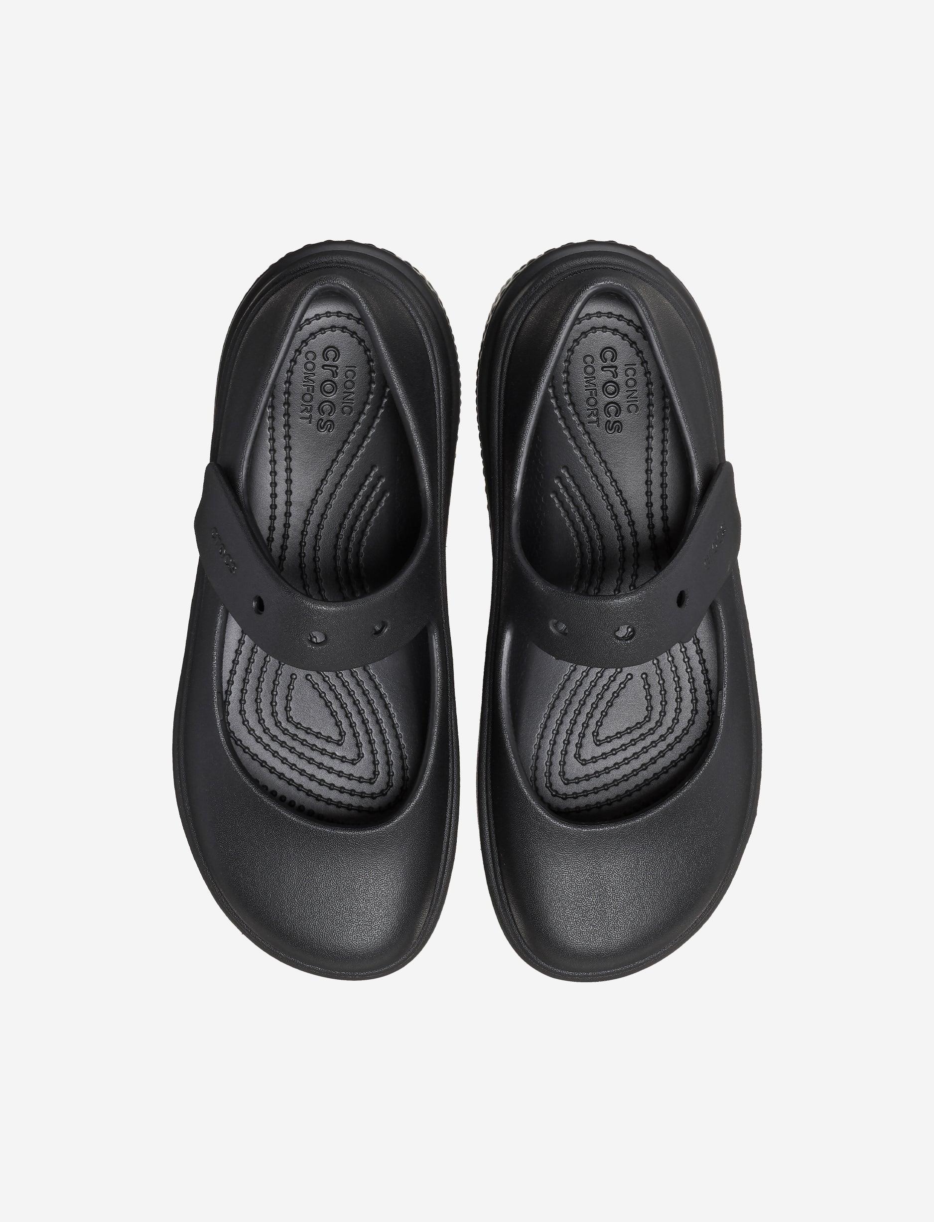 Crocs Stomp Mary Jane - נעלי פלטפורמה קרוקס סטומפ מרי ג'ין לנשים בצבע שחור