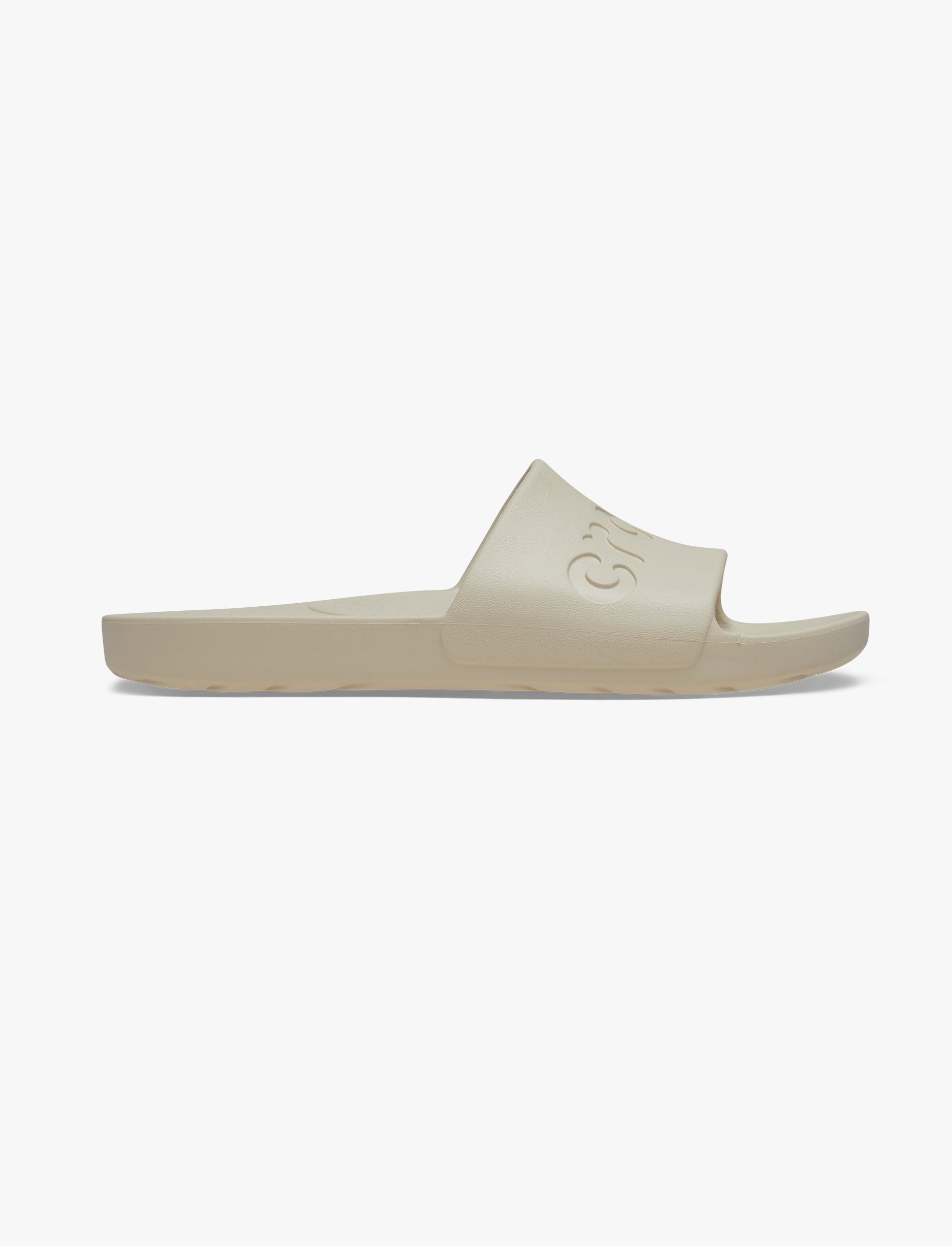 Crocs Slide - כפכפי סלייד קרוקס בצבע קרם