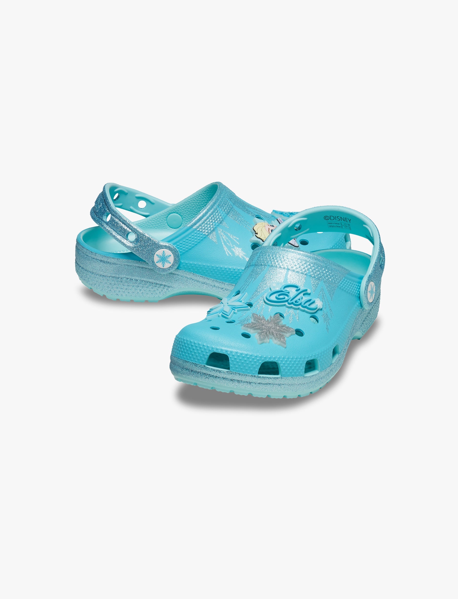 Crocs Elsa Classic Clog K - כפכפי קרוקס קלוג פרוזן אלזה לילדים בצבע כחול