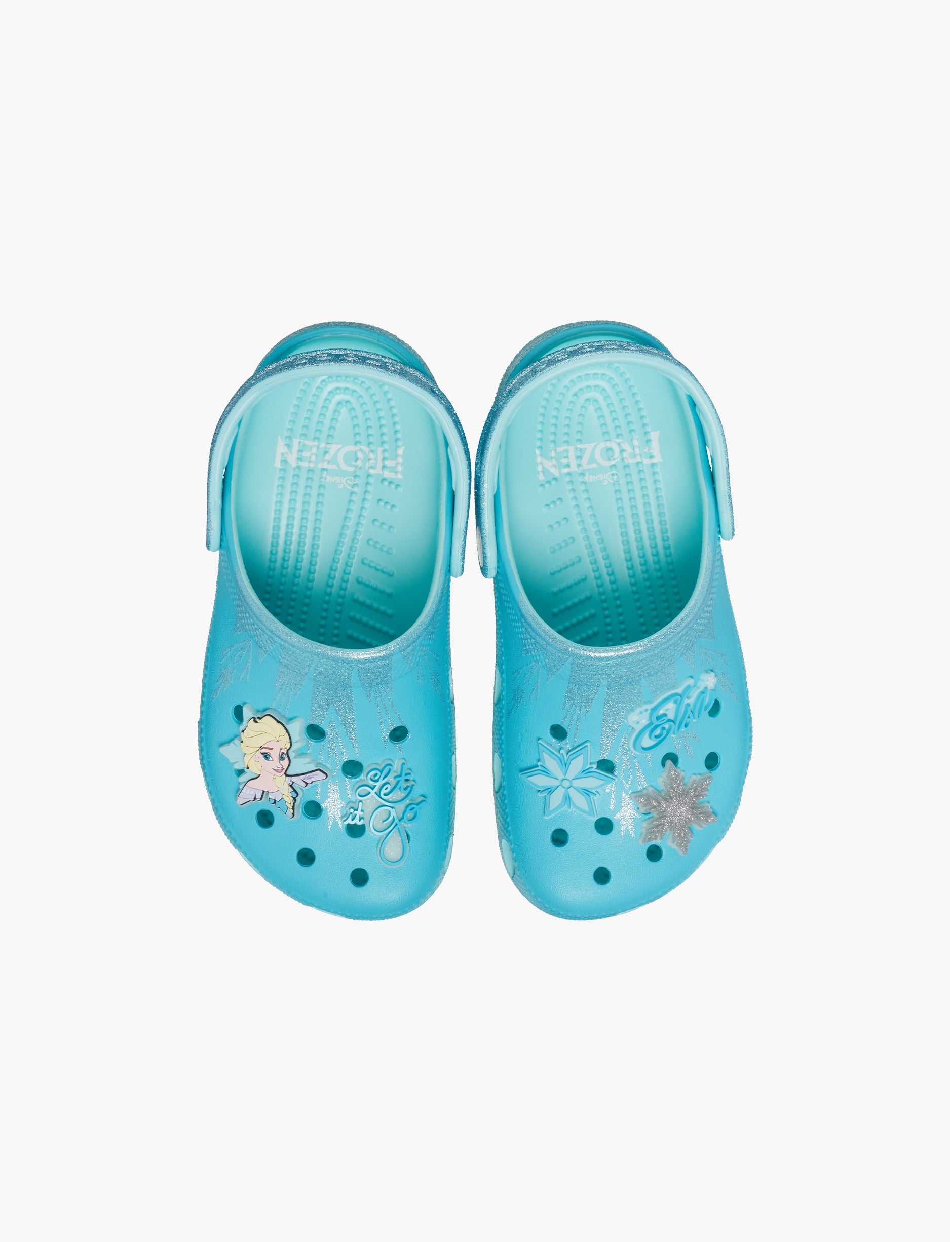 Crocs Elsa Classic Clog K - כפכפי קרוקס קלוג פרוזן אלזה לילדים בצבע כחול