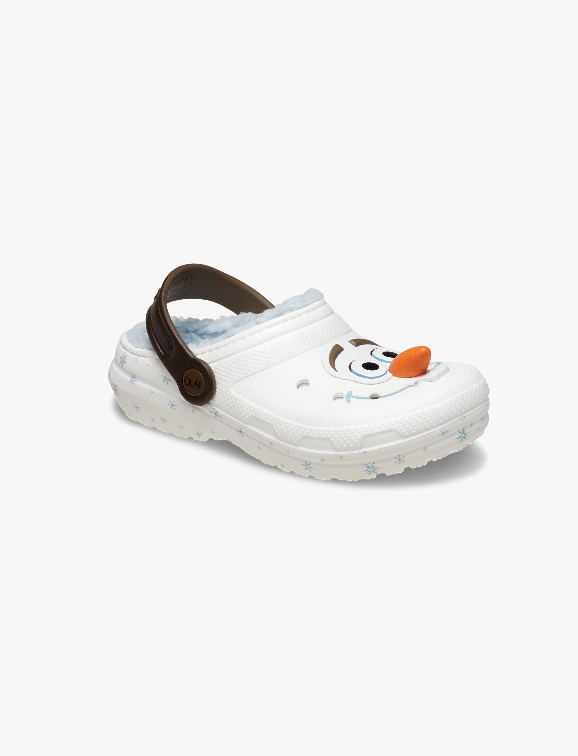 Crocs Toddlers' Disney Frozen Olaf Lined Classic Clog T - כפכפים פרוותיים קרוקס פרוזן אולף לילדים מידות קטנות