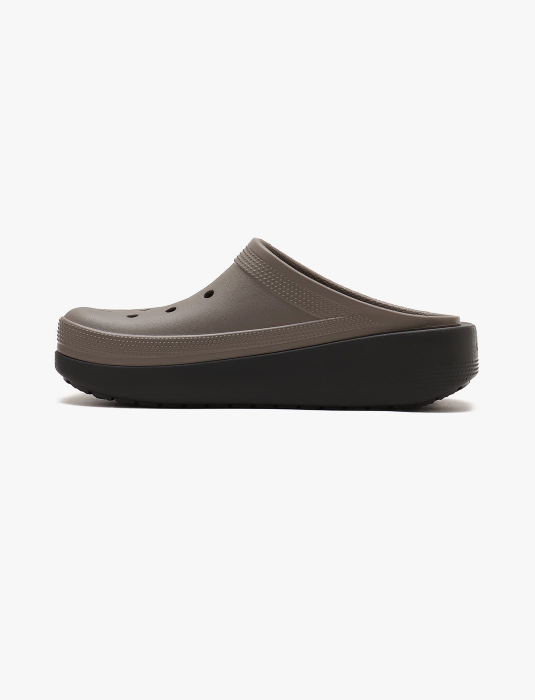 Crocs Blunt Toe Blocked - כפכפי קרוקס לנשים בצבע חום פיוטר