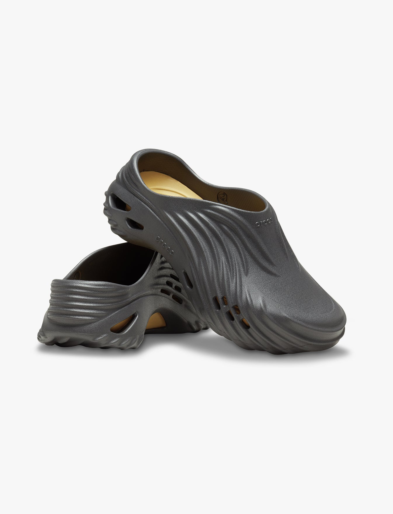 Crocs Echo Wave - כפכפי קרוקס אקו וויב בצבע שחור חול