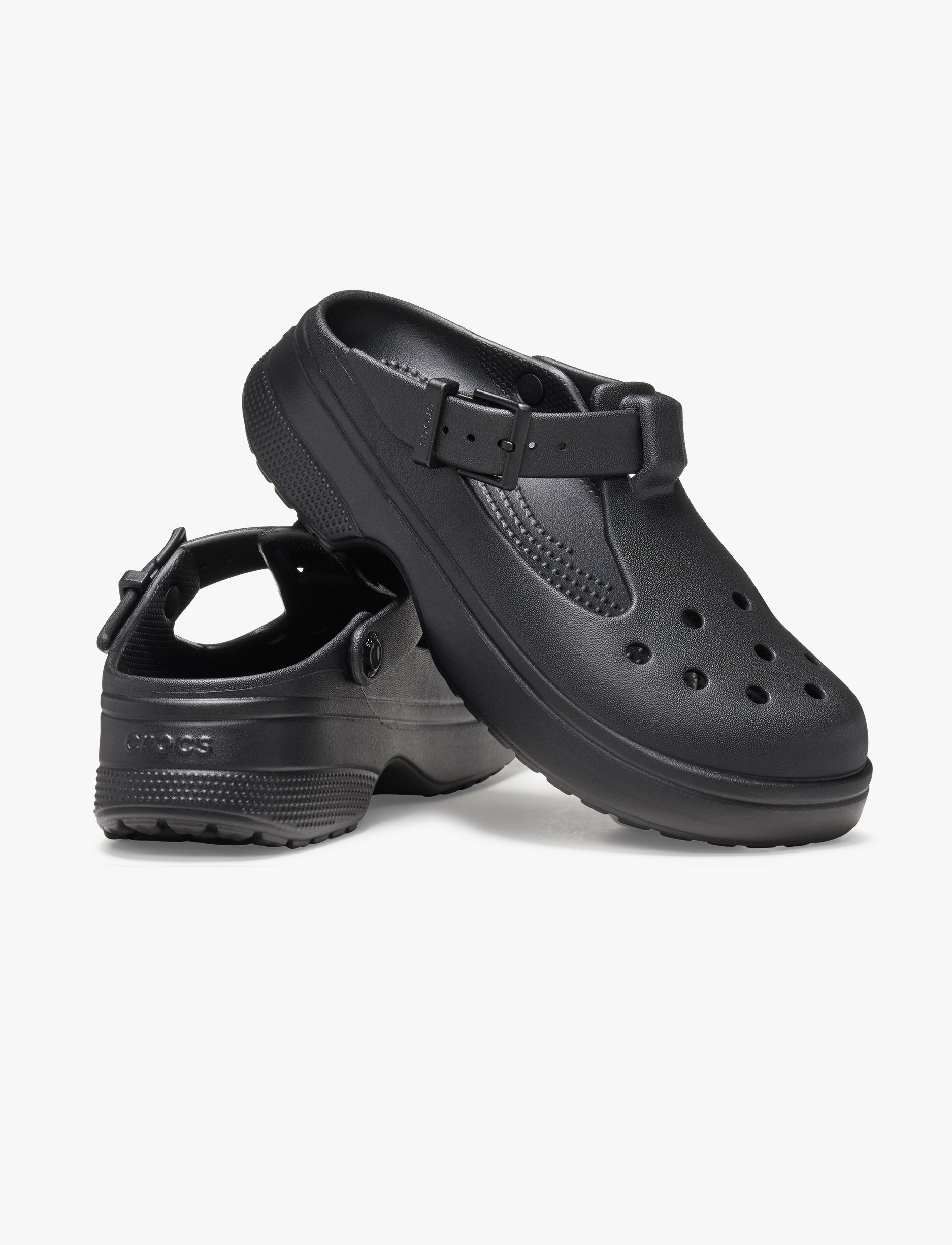 Crocs Classic Mary Jane Clog - כפכפי קרוקס לנשים מרי ג'ין בצבע שחור