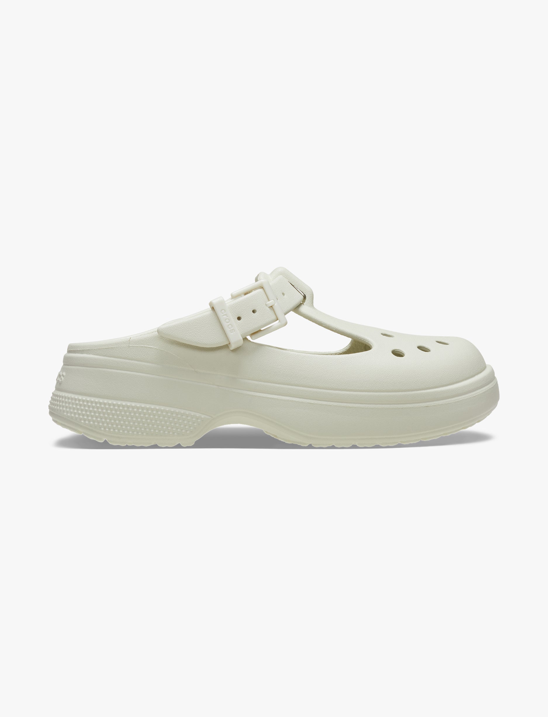 Crocs Classic Mary Jane Clog - כפכפי קרוקס לנשים מרי ג'ין בצבע קרם