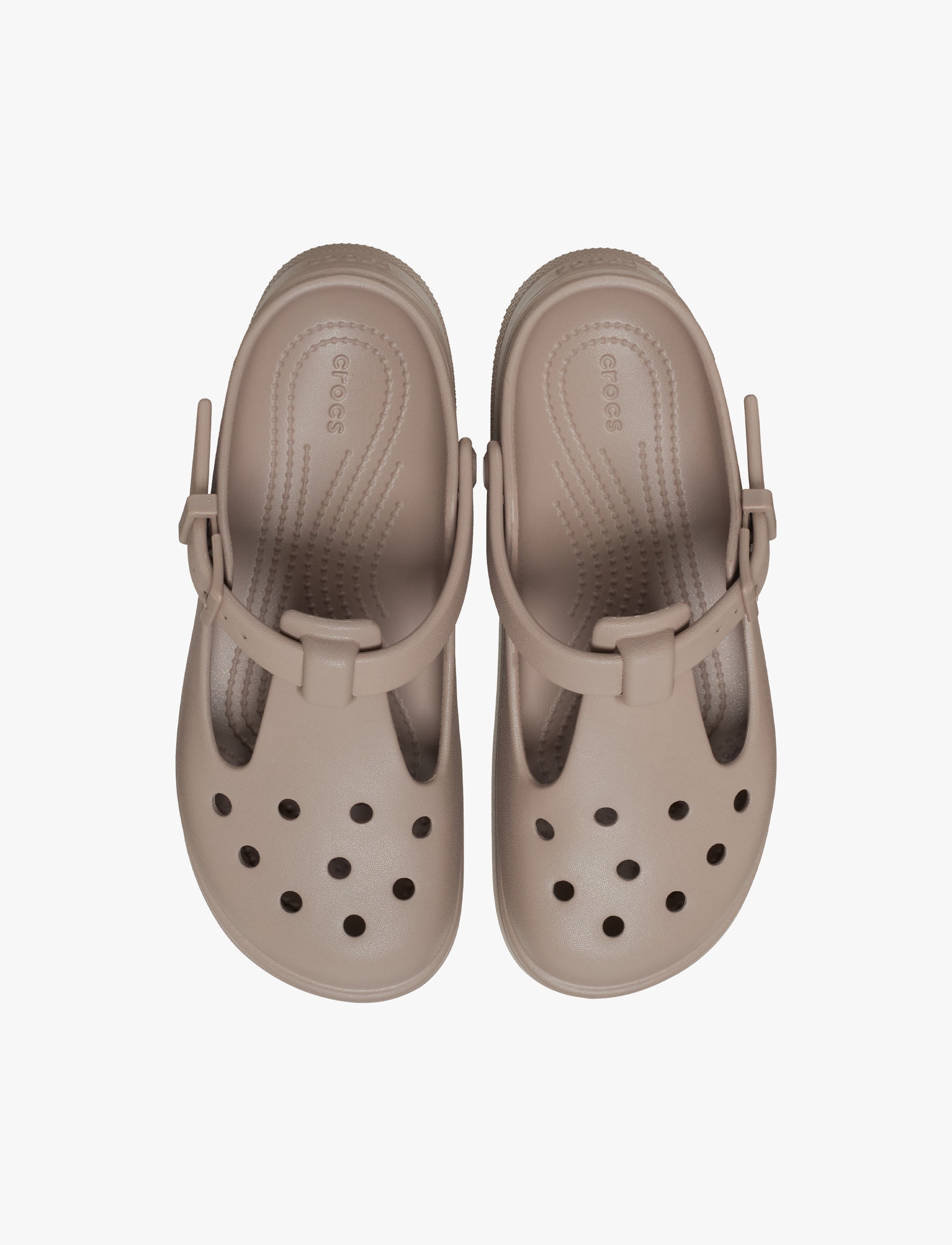 Crocs Classic Mary Jane Clog - כפכפי קרוקס לנשים מרי ג'ין בצבע טאופ