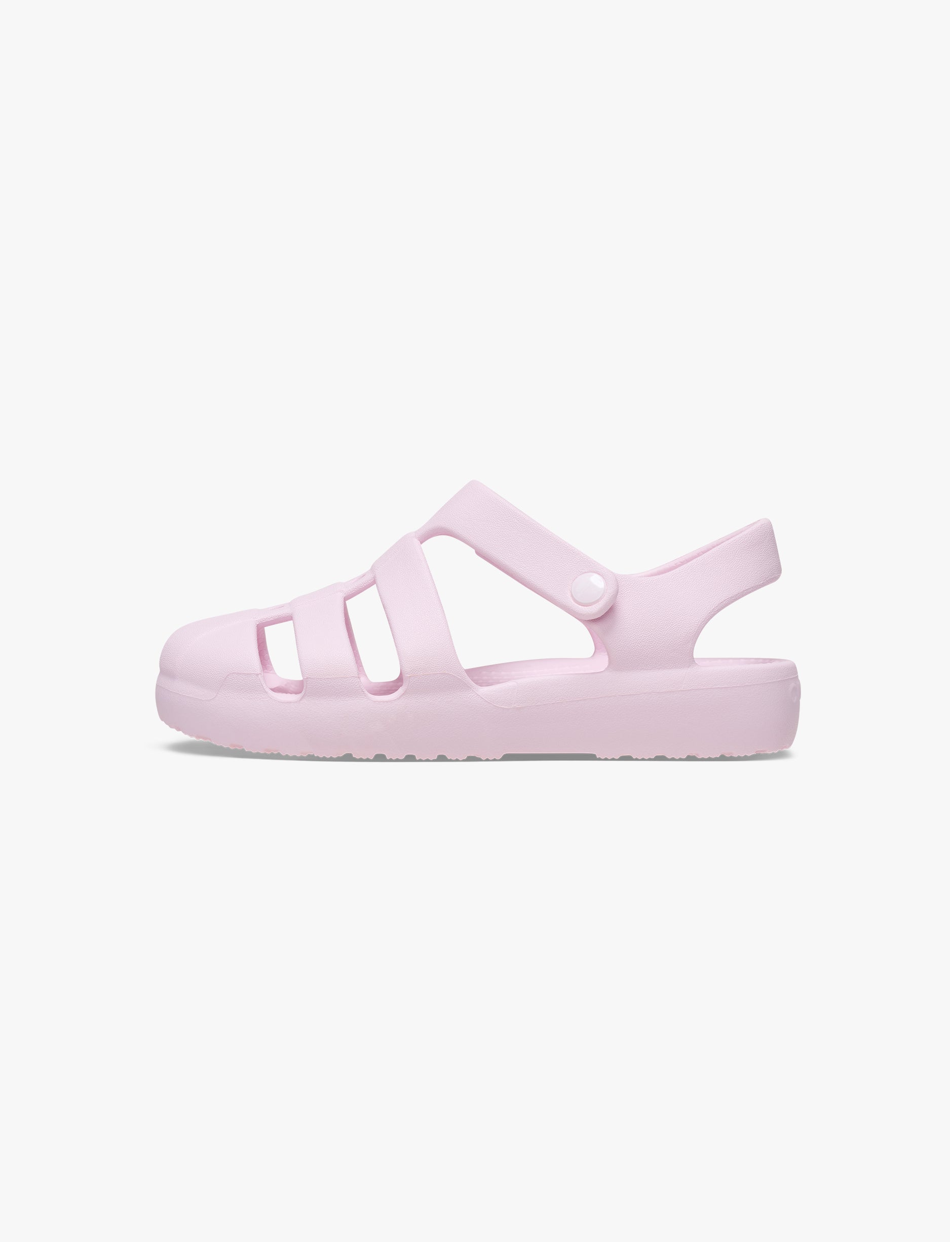 Crocs Classic Fisherman K - סנדלי קרוקס פישרמן לבנות בצבע ורוד חלבי