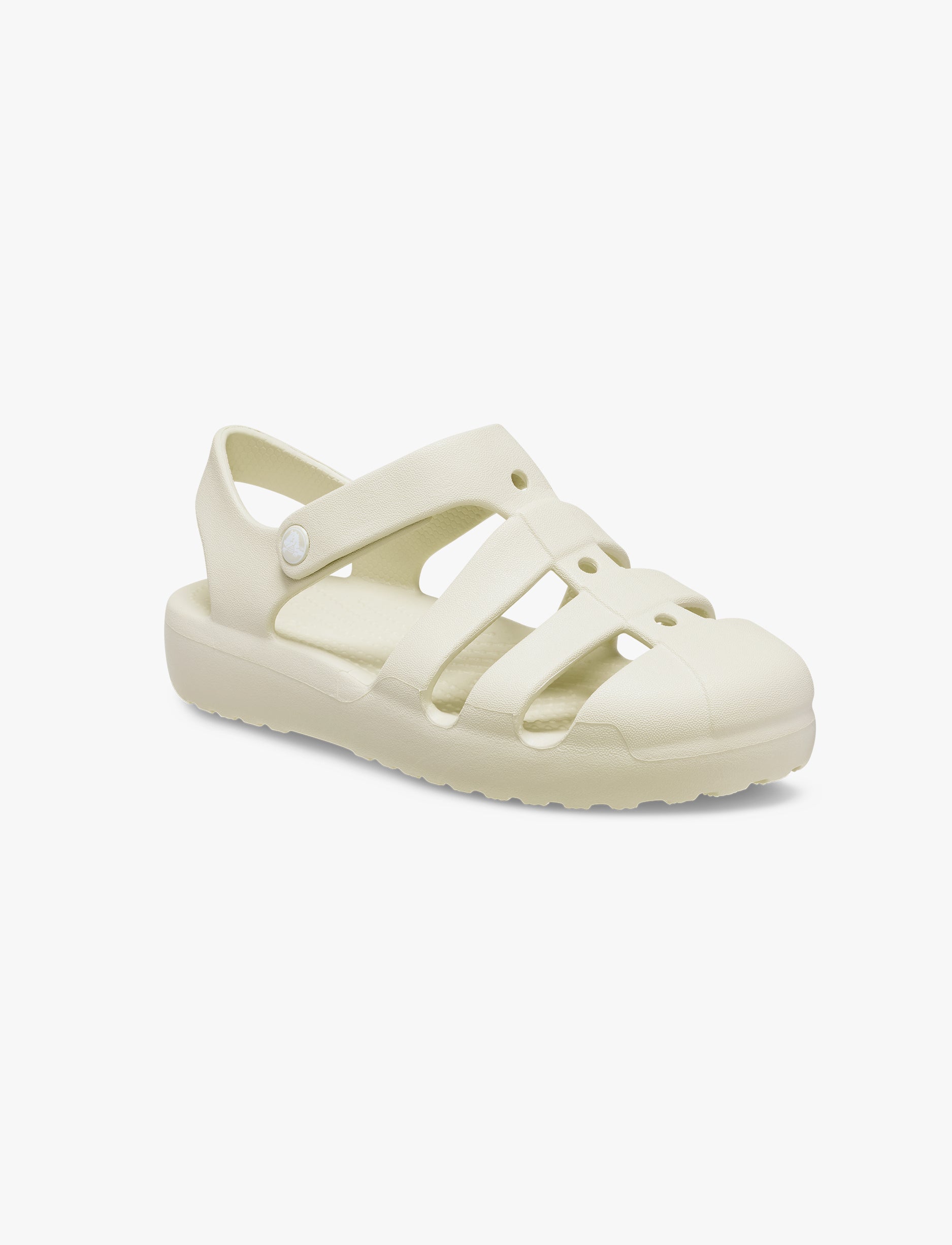 Crocs Classic Fisherman T - סנדלי קרוקס פישרמן לבנות בצבע אבן חול מידות קטנות