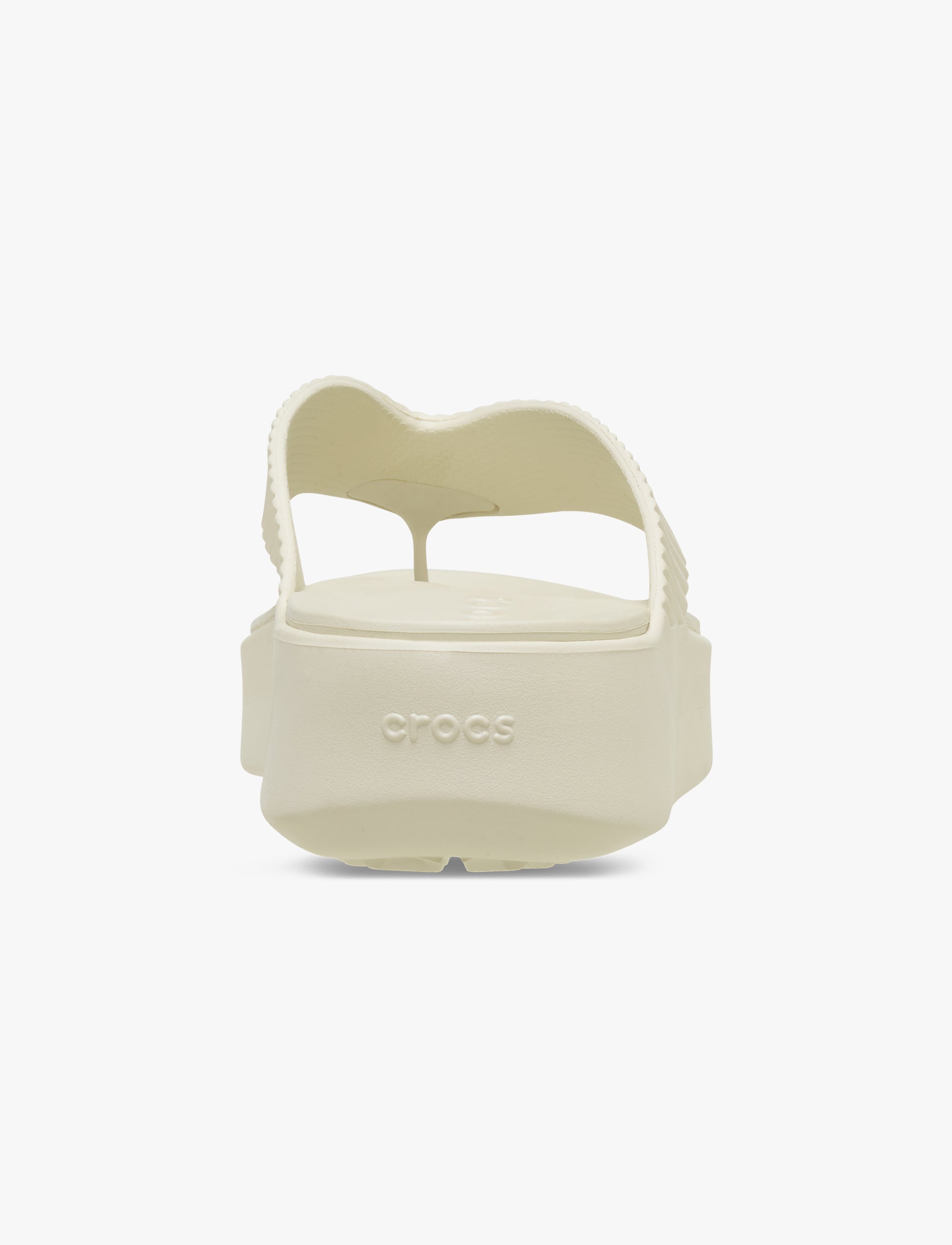 Crocs Getaway Groove Platform Flip - כפכפי אצבע פלטפורמה קרוקס לנשים בצבע אבן/חול