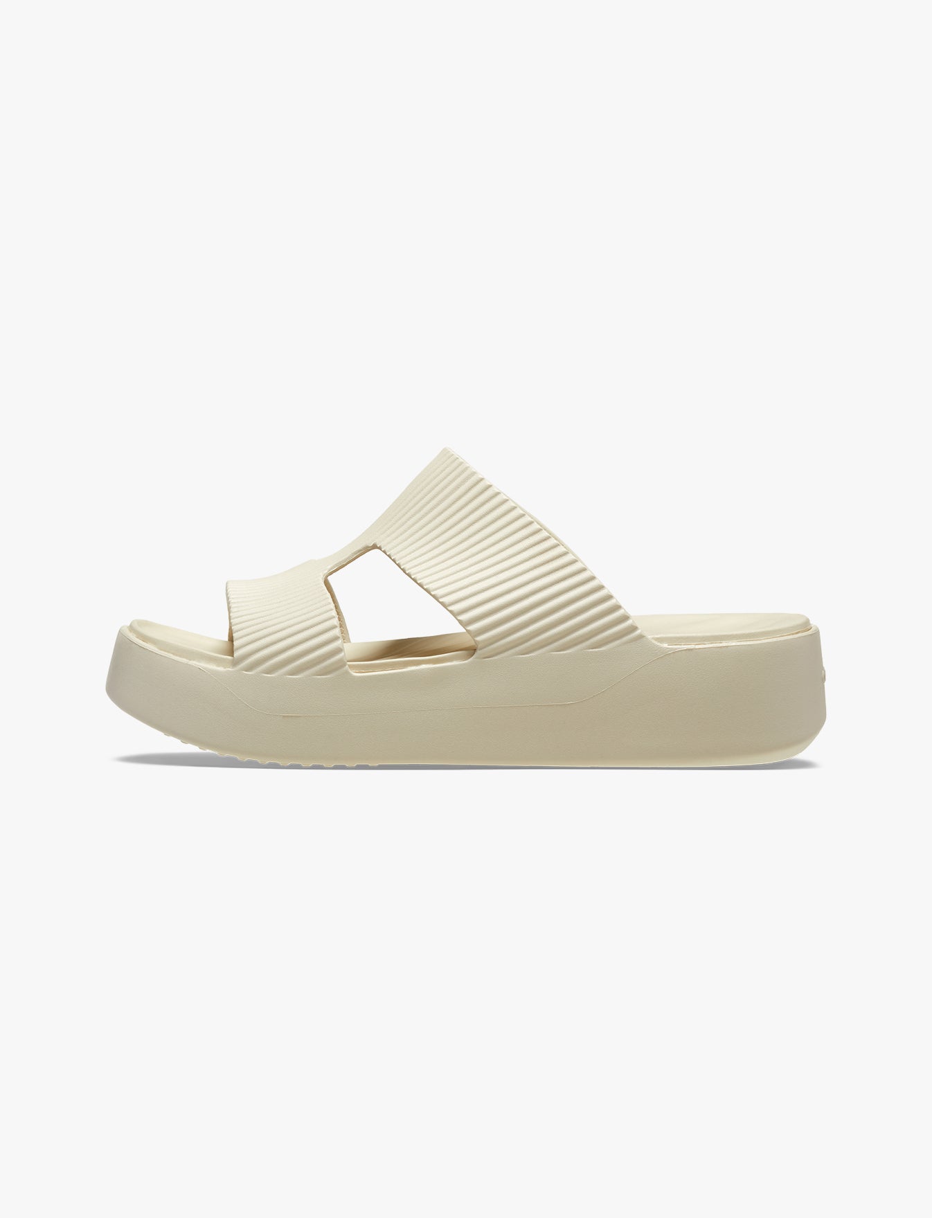 Crocs Getaway Groove Platform HStrap - סנדלי פלטפורמה קרוקס לנשים בצבע אבן חול