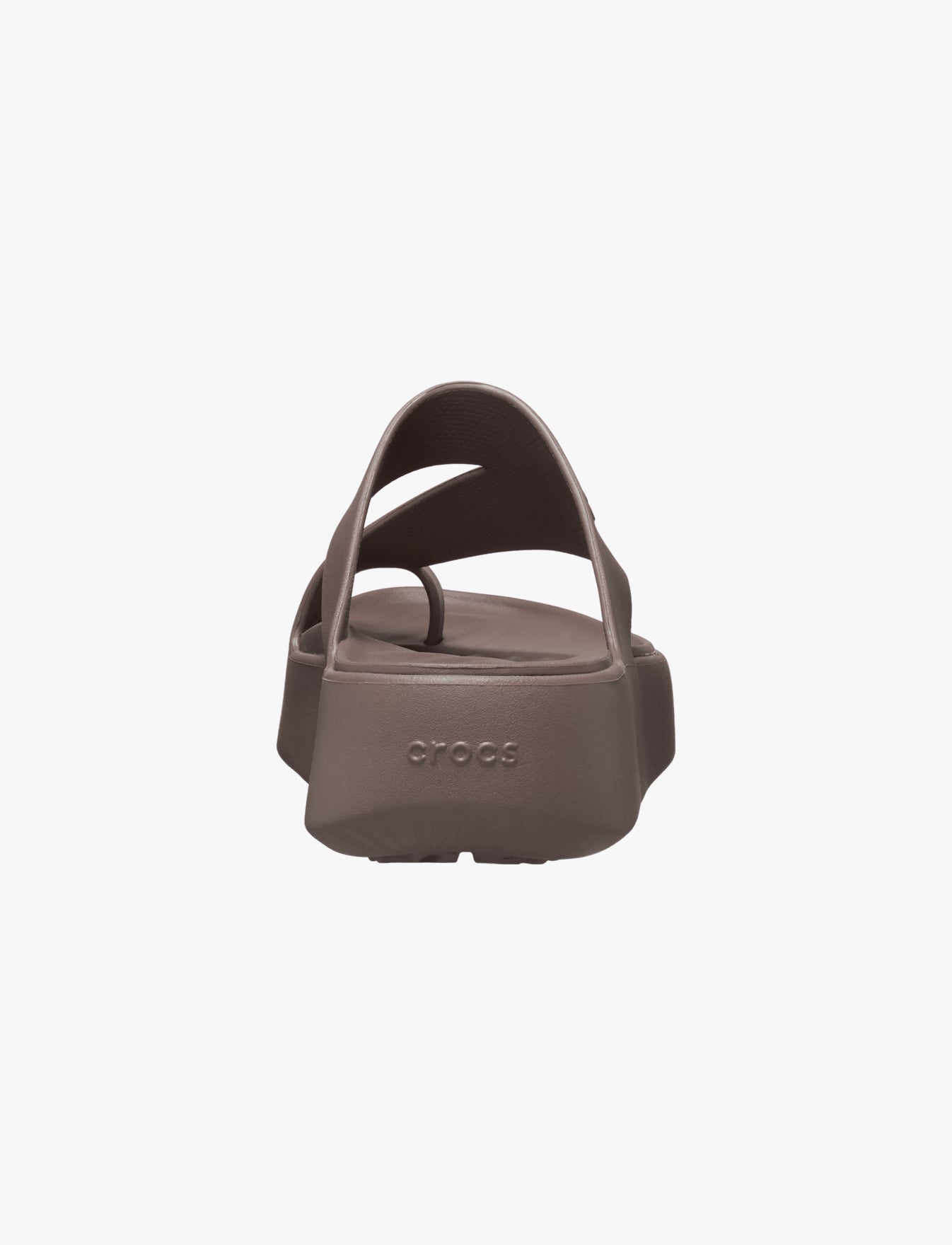 Crocs Getaway Platform Toe Loop - כפכפי אצבע פלטפורמה קרוקס לנשים בצבע חום