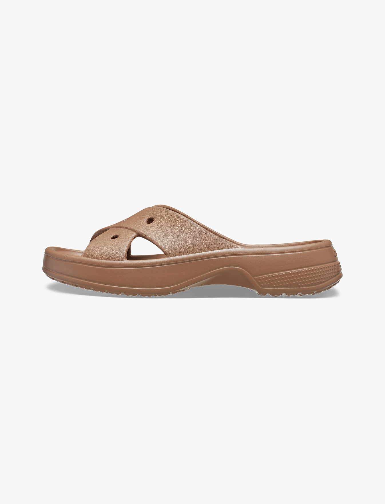 Crocs Classic Women's Cross Strap - כפכפי קרוקס לנשים בצבע חום