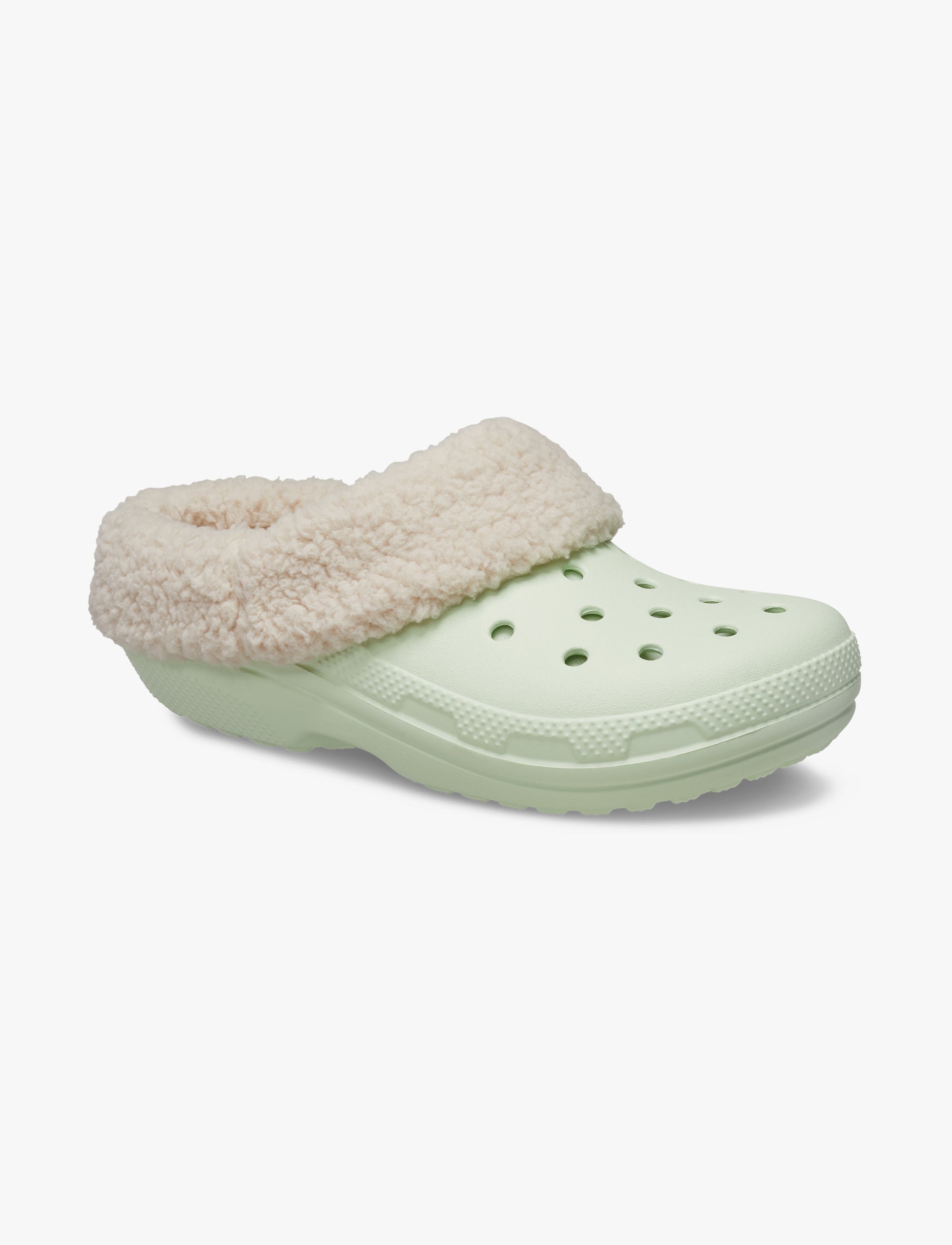 Crocs Classic Blitzen IV Clog - כפכפים פרוותיים בליצן קרוקס בצבע ג'ייד טינט
