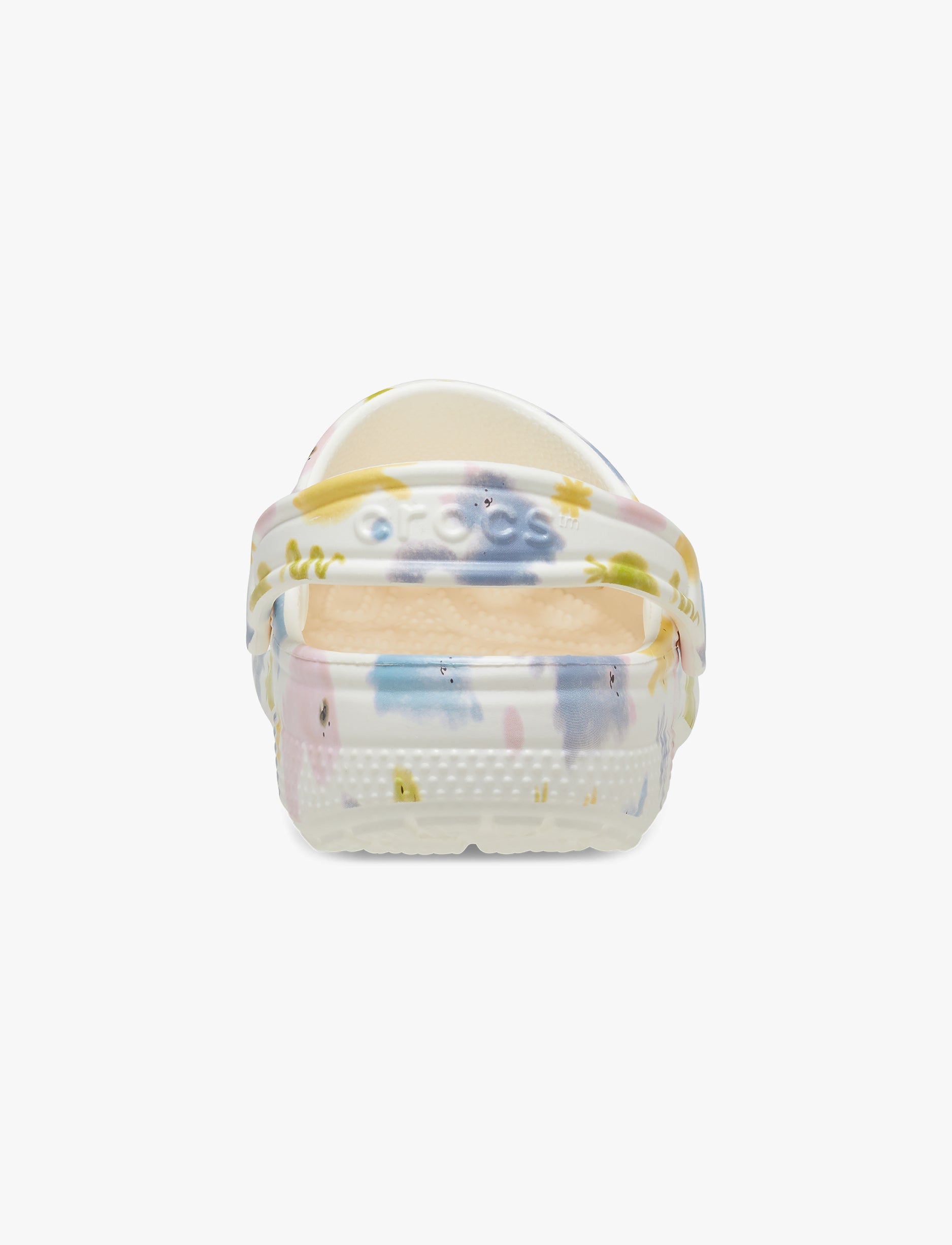 Crocs Classic Pastel Pets Clog T- כפכפי קרוקס לילדים בצבע לבן גיר בהדפס צבעוני מידות קטנות