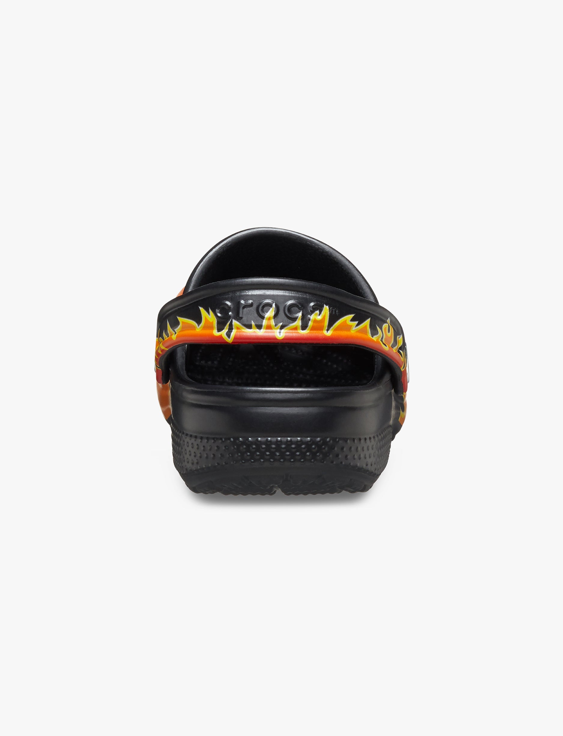 Crocs Classic Flames K - כפכפי קרוקס לילדים בצבע שחור/כתום