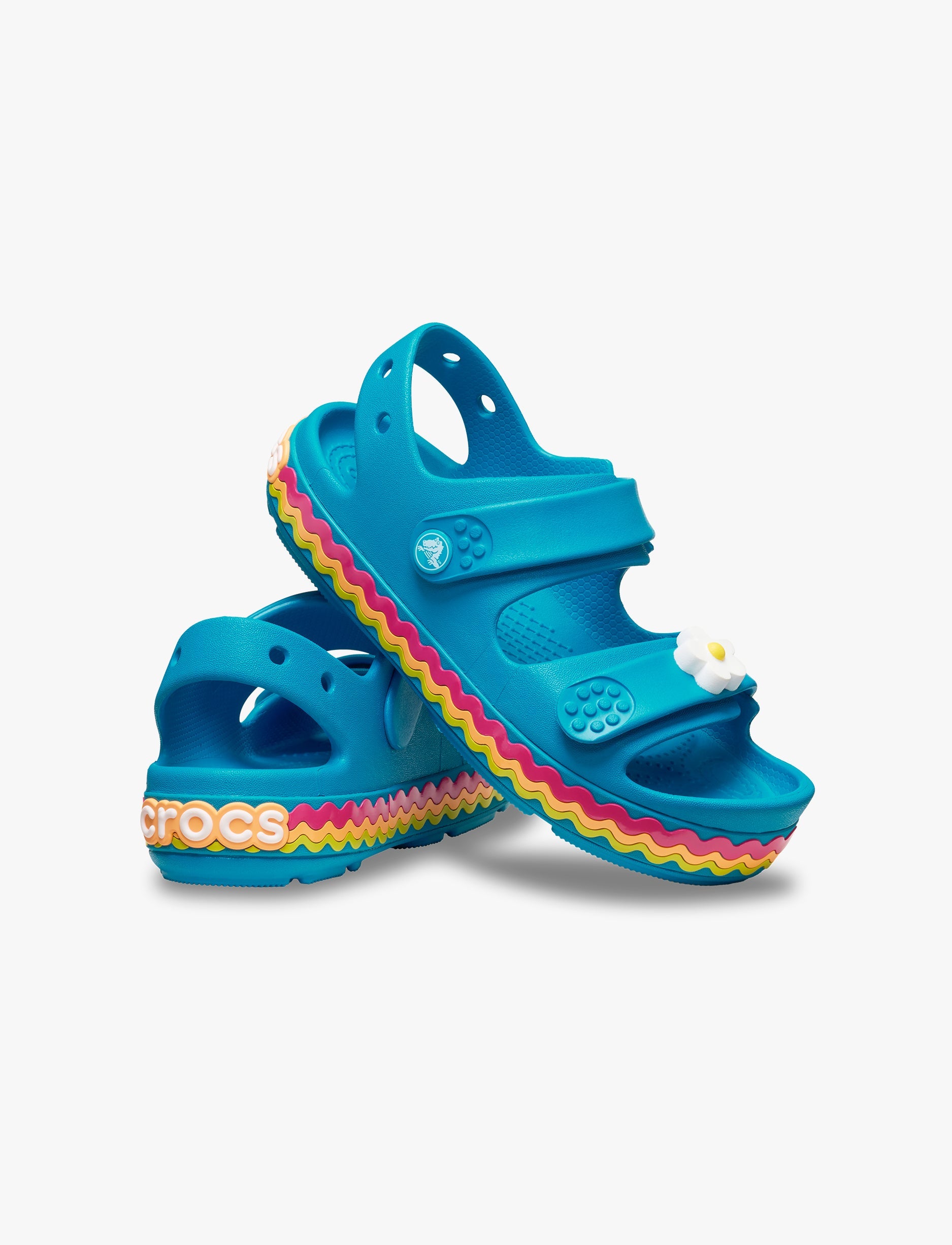 Crocs Crocband Cruiser Ric Rac - סנדלי קרוקס קרוקבנד לילדים בצבע מרינה כחול