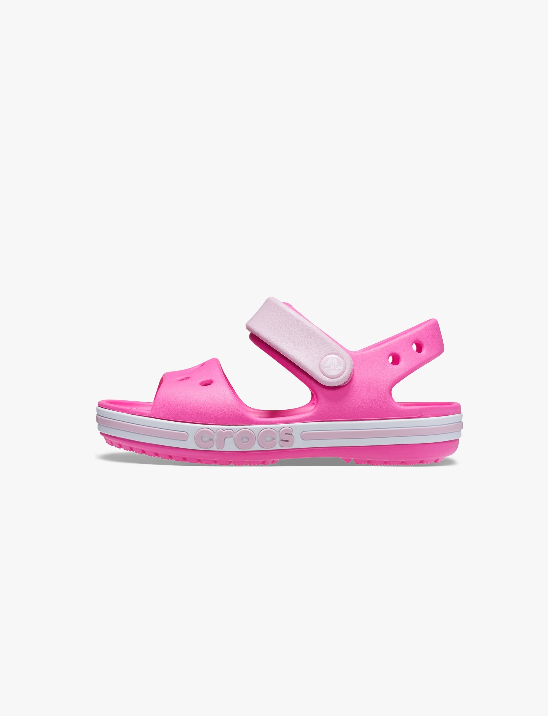 Crocs Bayaband Sandal T- סנדלי קרוקס לילדים באיה באנד בצבע ורוד מבריק מידות קטנות
