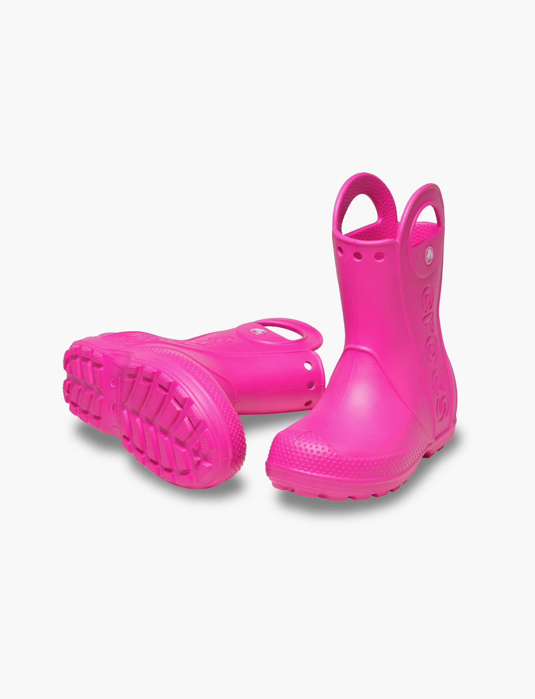 Crocs Handle It Rain Boot T - מגפי גשם קרוקס לילדים בצבע ורוד קראש מידות קטנות