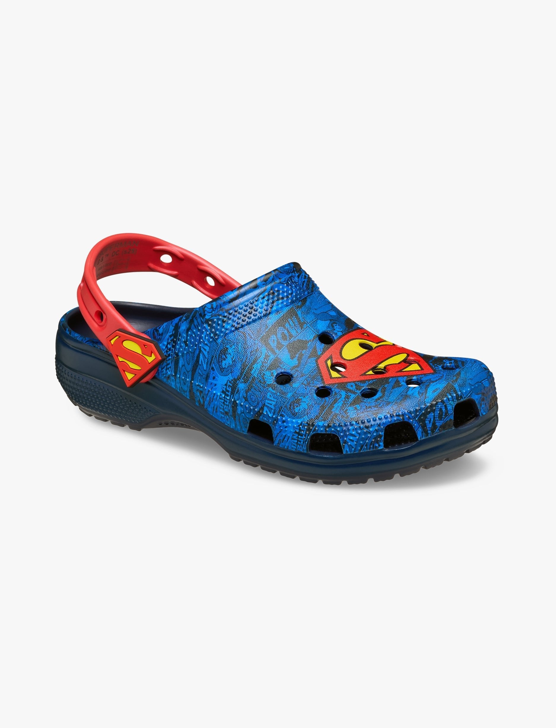 Crocs Superman Classic Clog - כפכפי קלוג קרוקס סופרמן בצבע כחול/אדום