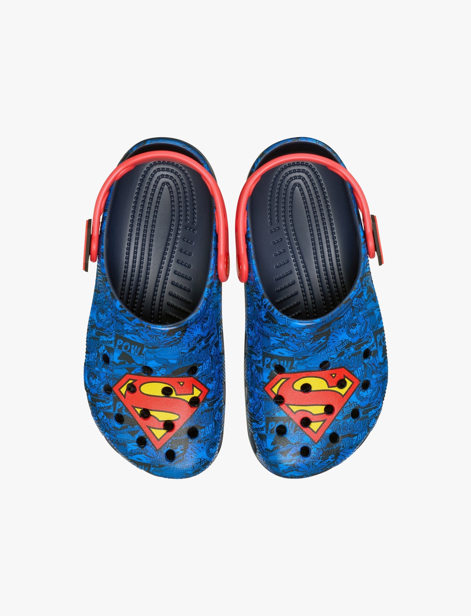 Crocs Superman Classic Clog - כפכפי קלוג קרוקס סופרמן בצבע כחול/אדום